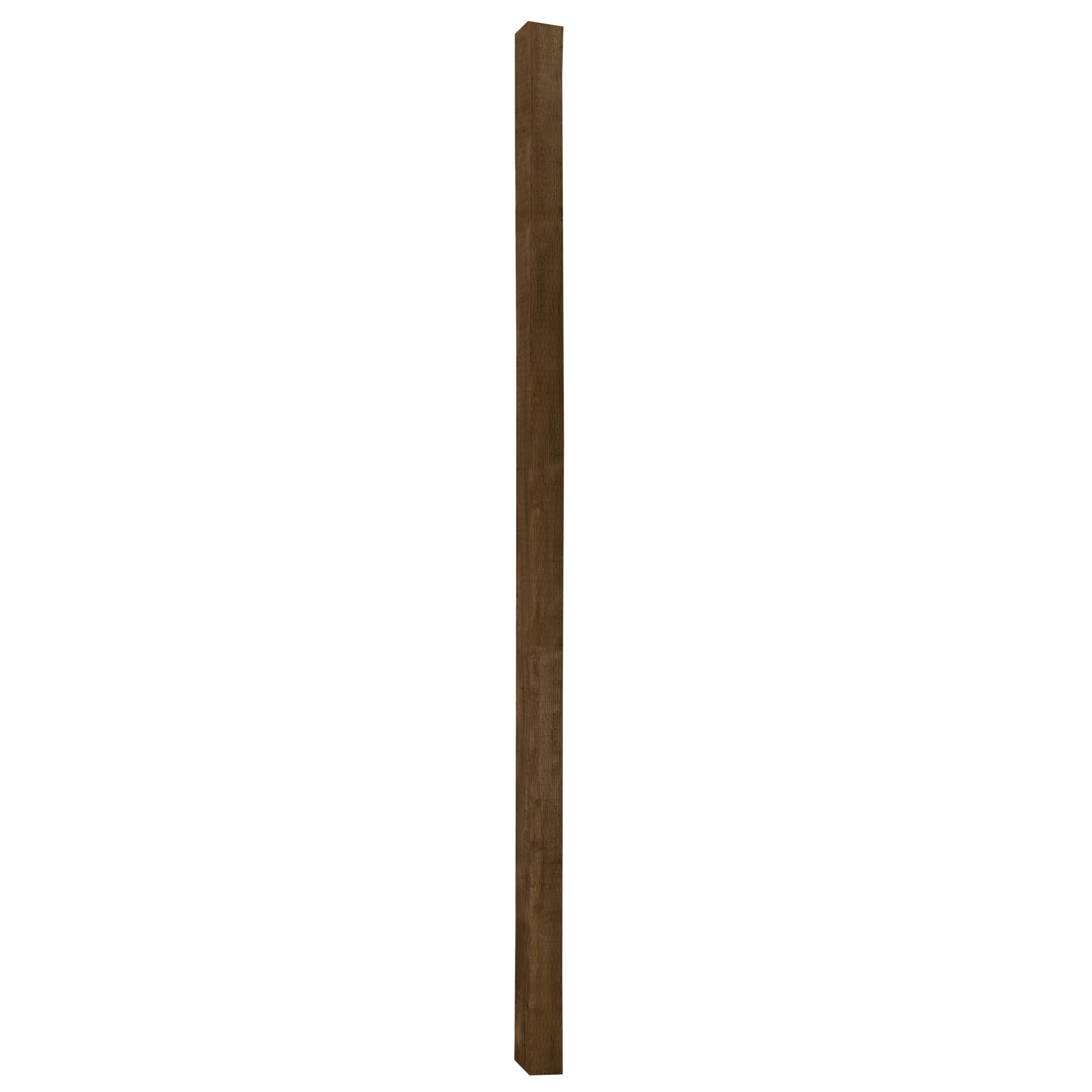 Uc4 Brown Timber Fence Post (h)2.4m (w)75 Mm, Pack Of 5 