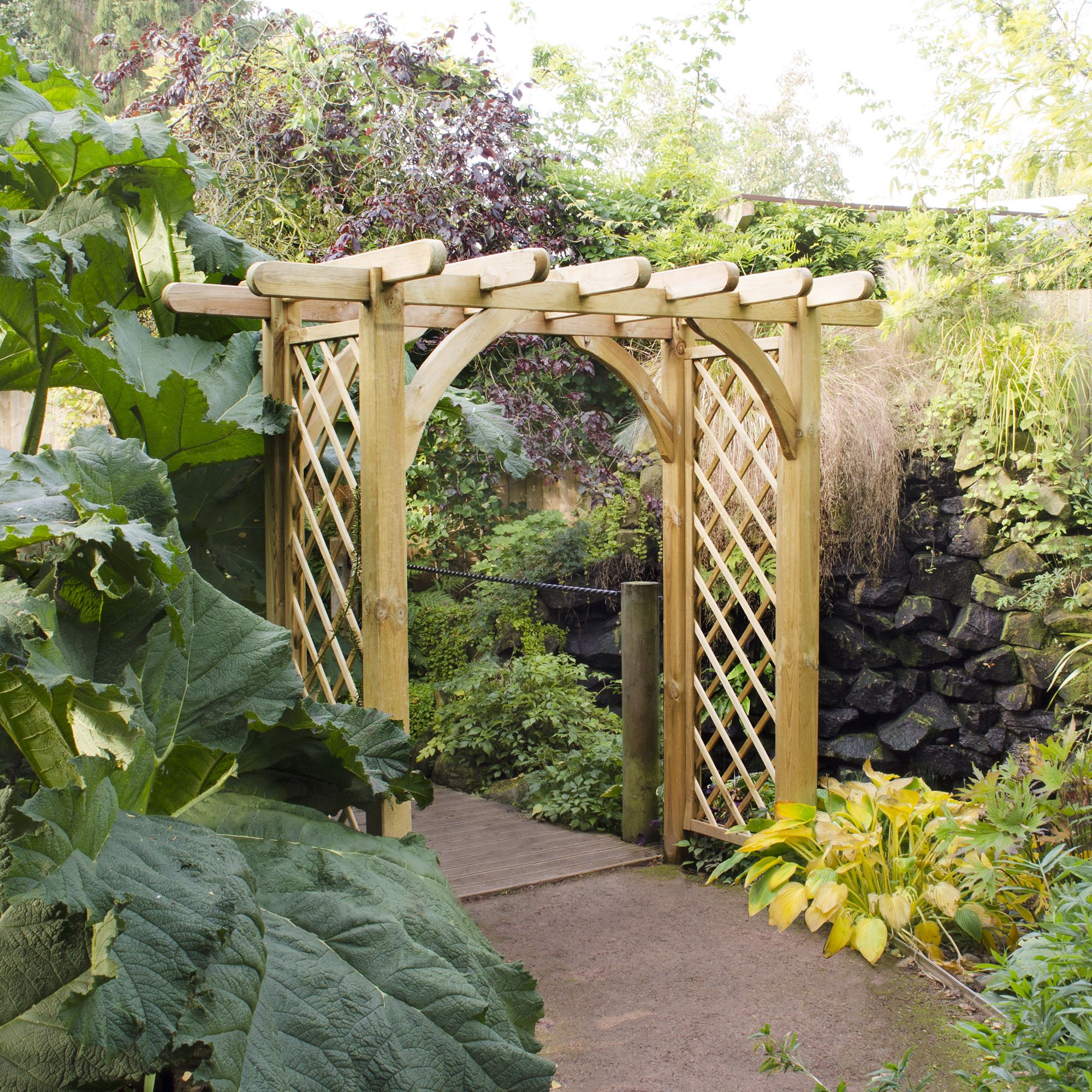 Forest Garden Large Ultima Pergola Softwood Arch