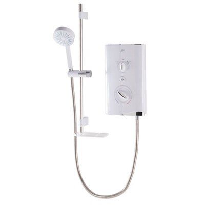 Mira 9kW Electric Shower, White | Departments | DIY at B&Q