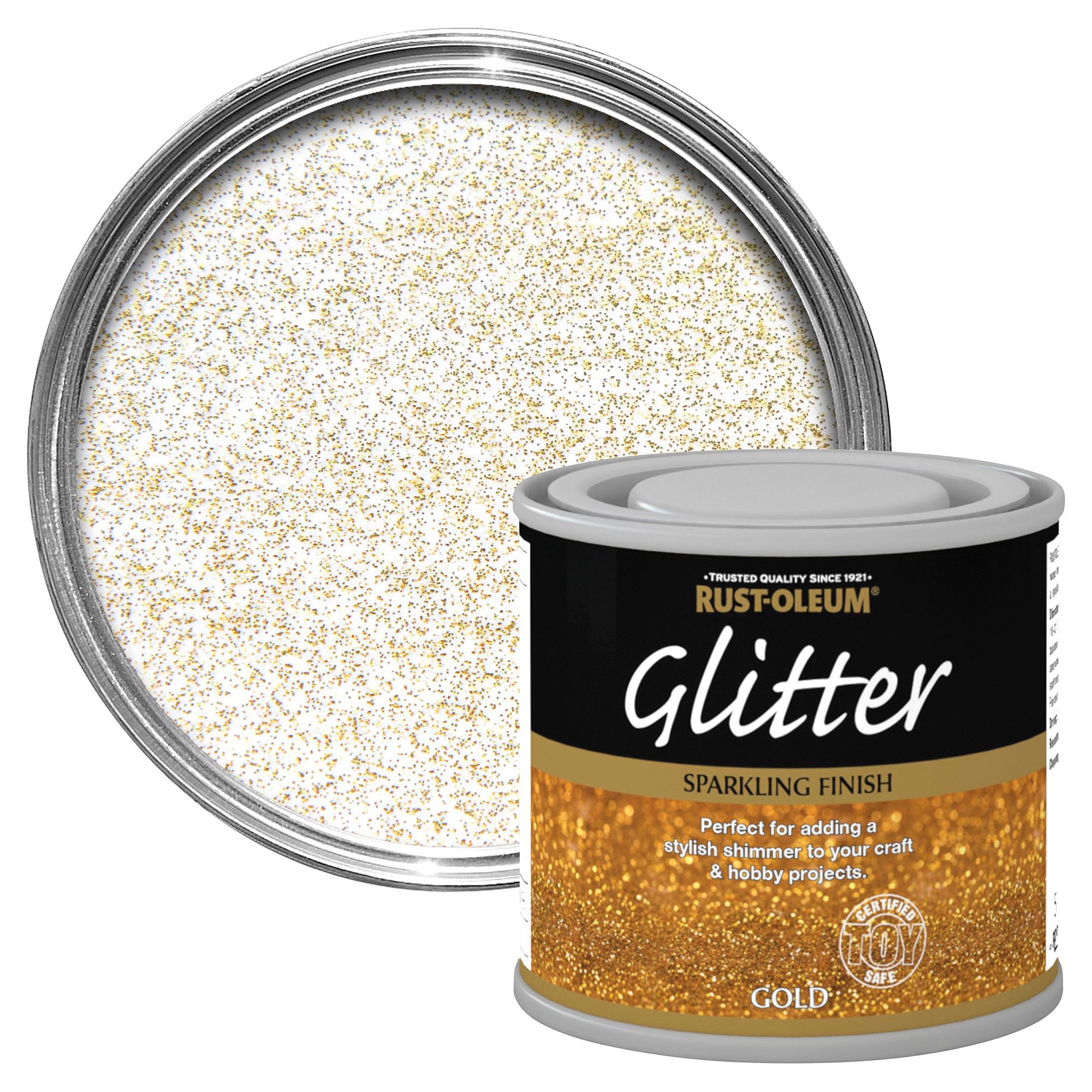 Rust-Oleum Gold Glitter effect Gloss Special effect paint 125 ml