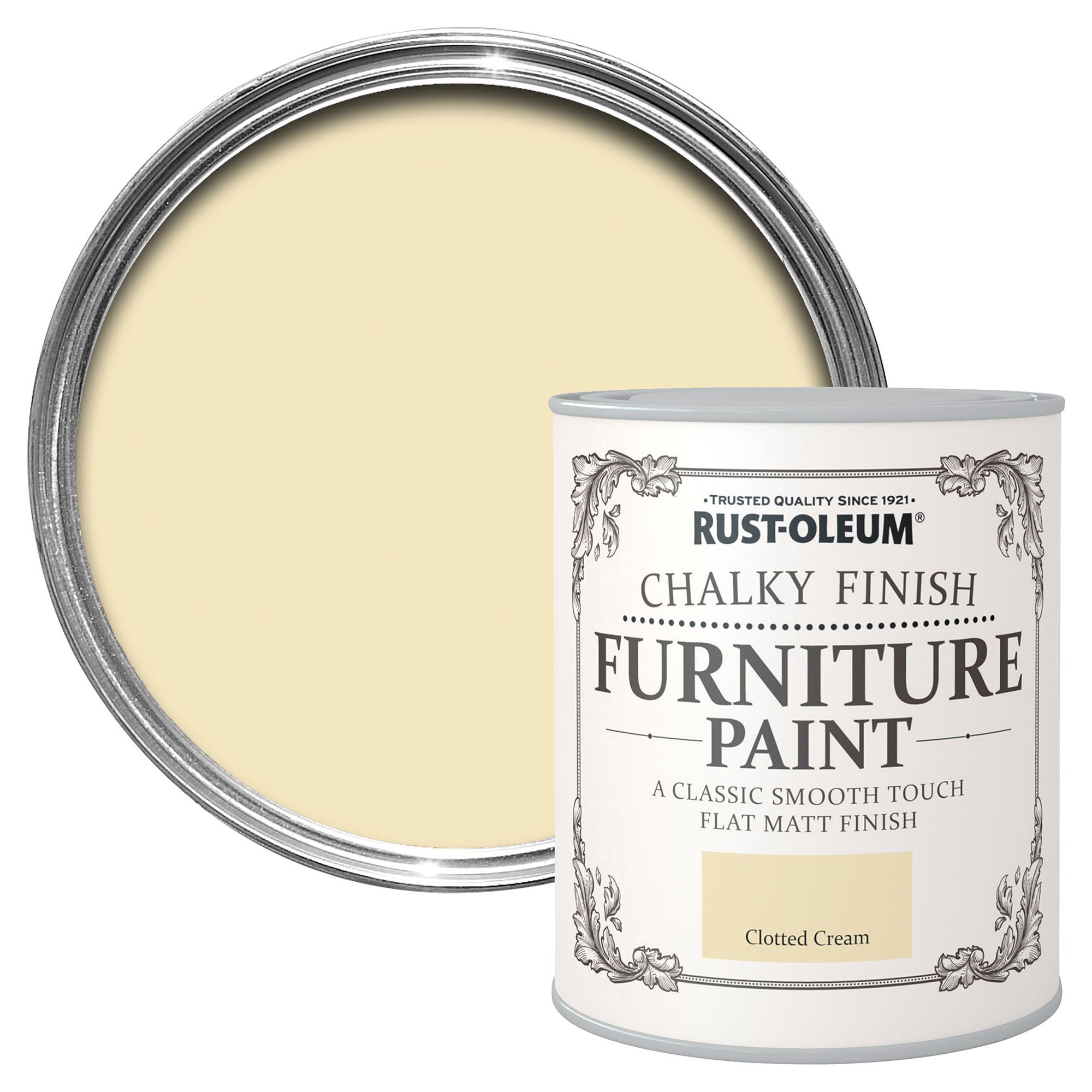 Rust-Oleum Clotted cream Chalky Matt Furniture paint 125 ml 