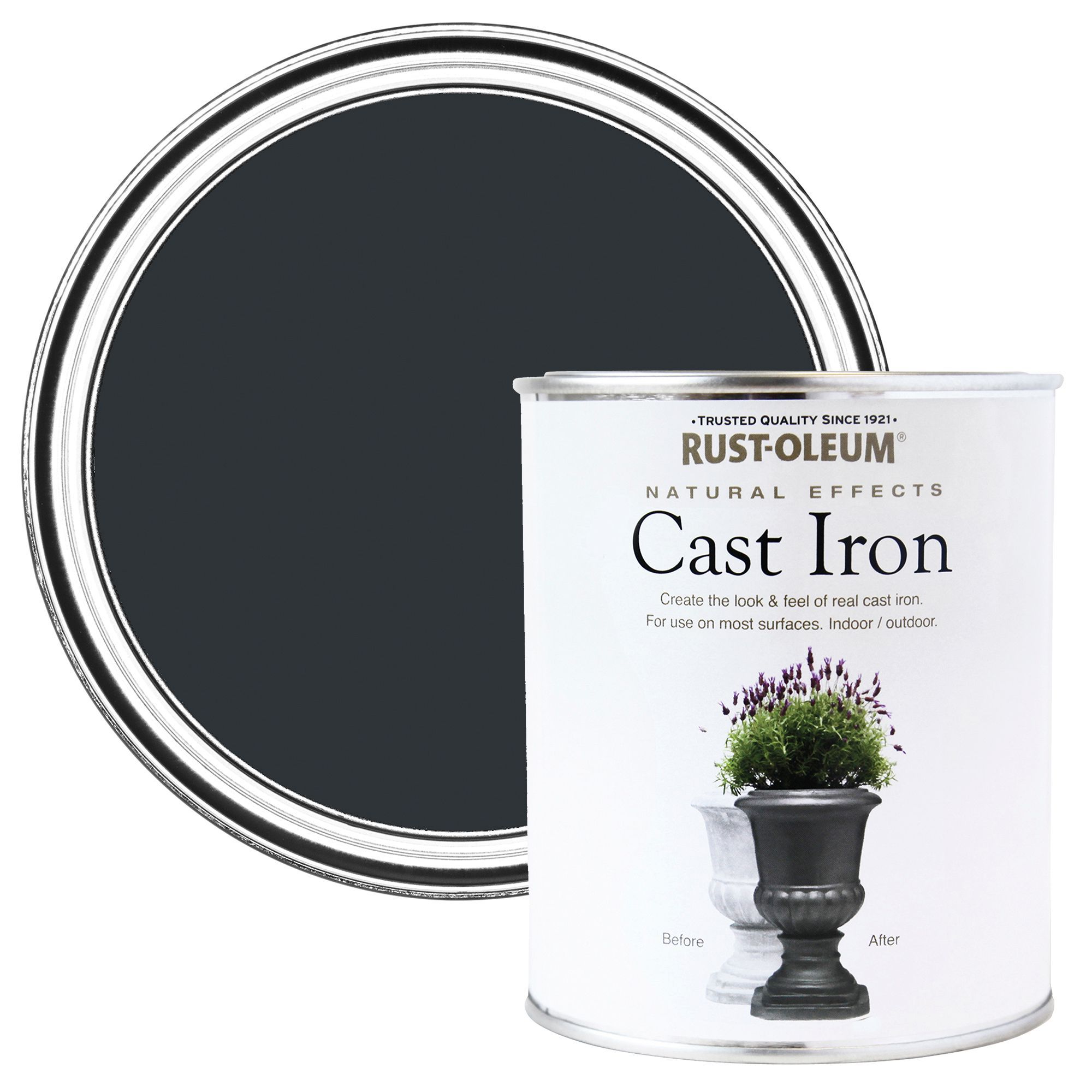 Rust-oleum Rust-oleum Cast Iron Matt Natural Effect Paint 250 Ml 