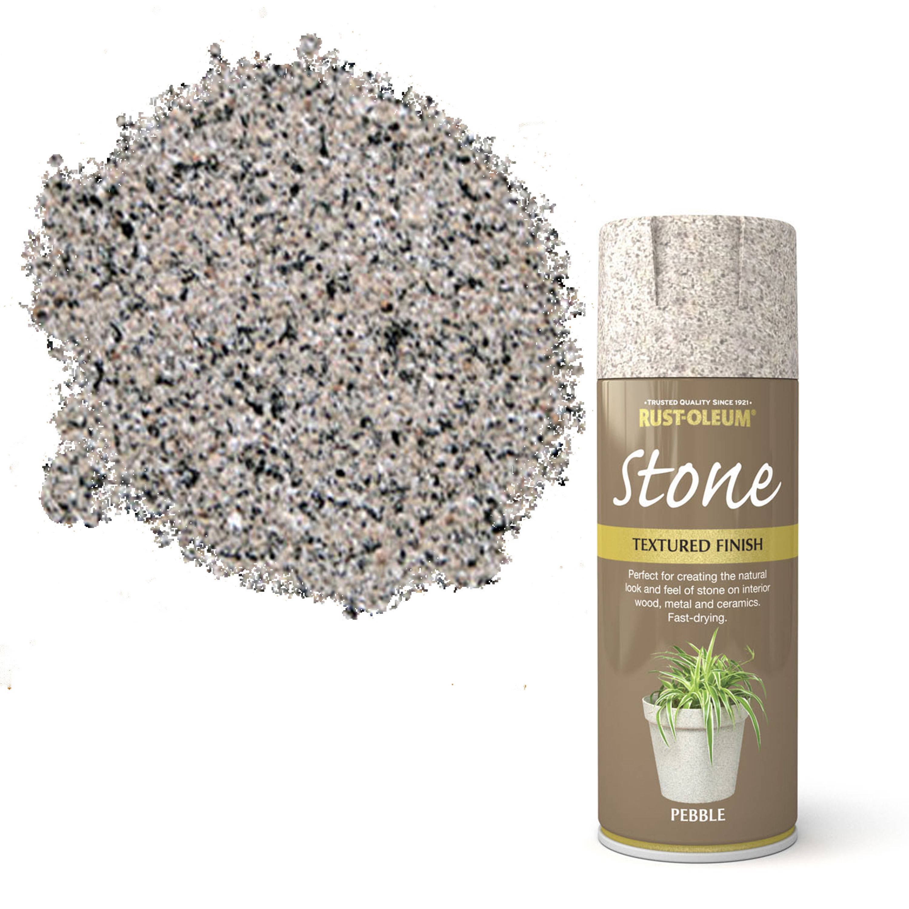 RustOleum Stone Pebble Textured Spray paint 400 ml Departments