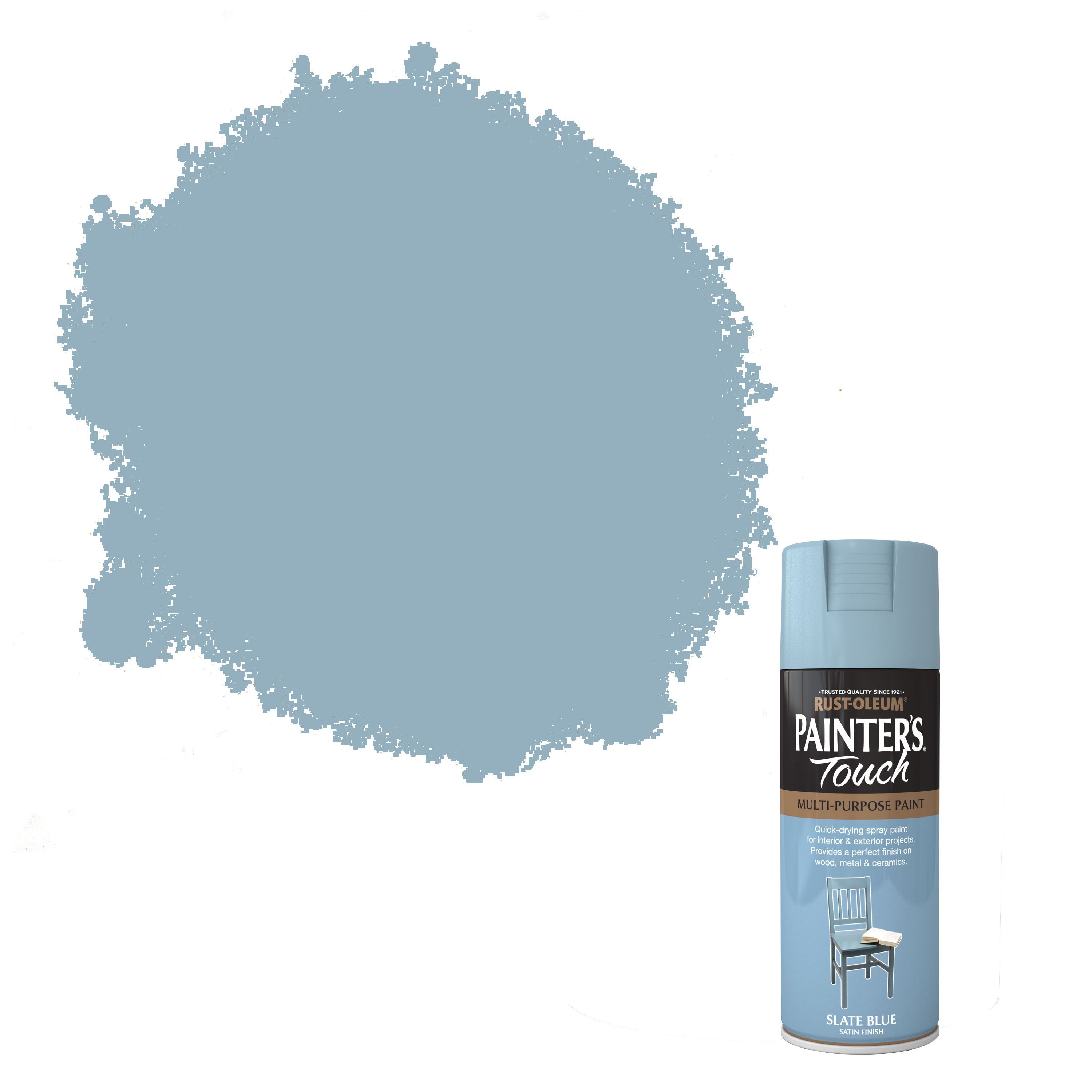 Rust-Oleum Painter's touch Slate Blue Satin Decorative spray paint 400 ...