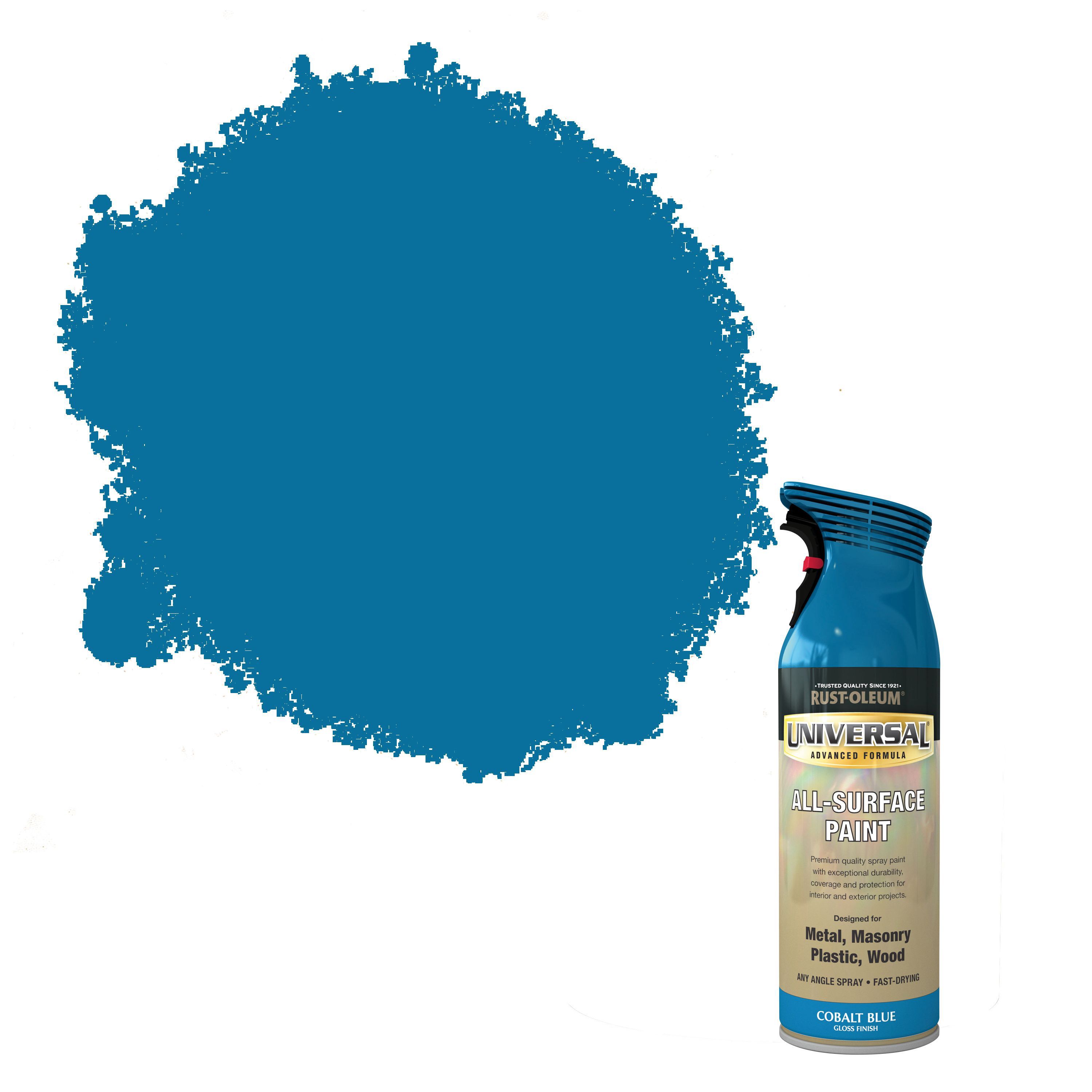 RustOleum Universal Cobalt Blue Gloss Gloss AllSurface Spray Paint