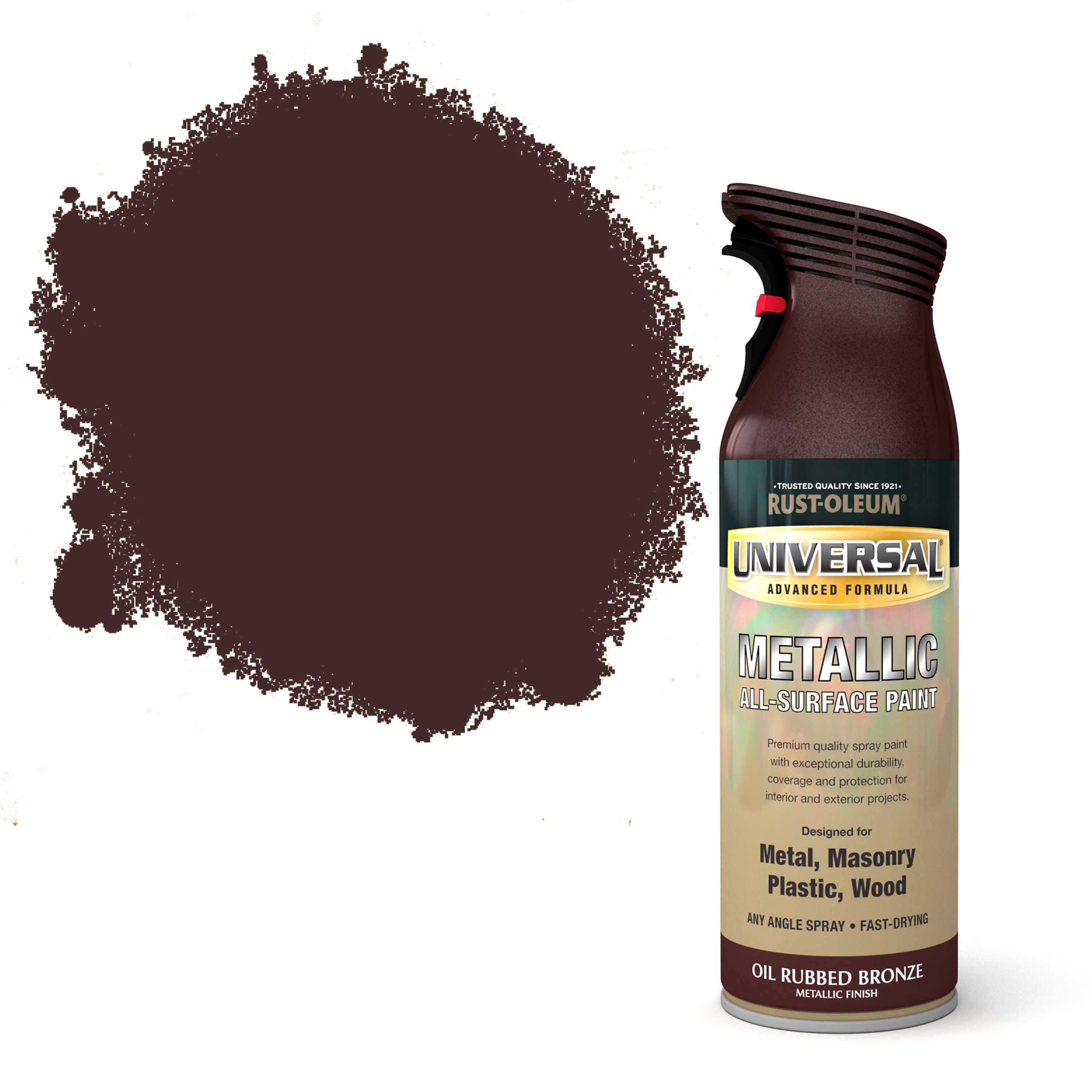 Rust Oleum Universal Oil Rubbed Bronze Metallic All Surface Spray Paint   5013296951081 05c