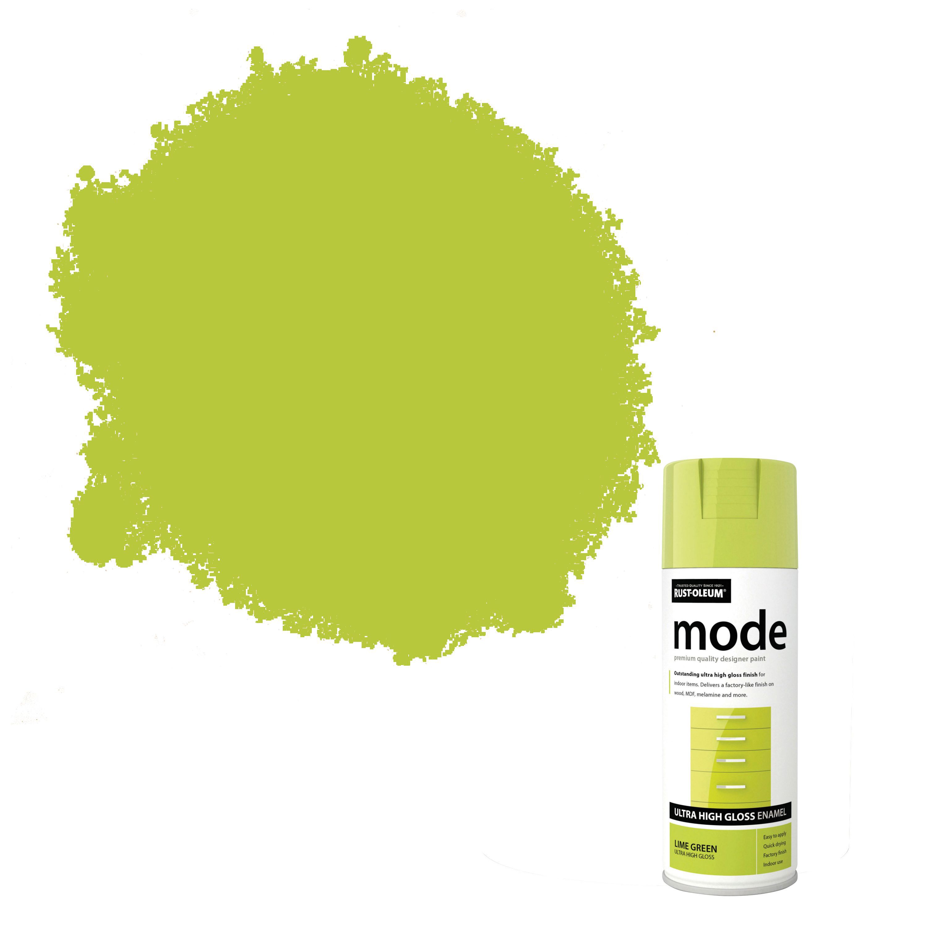 Rust Oleum Mode Lime Green Gloss Multi Surface Spray Paint 400ml