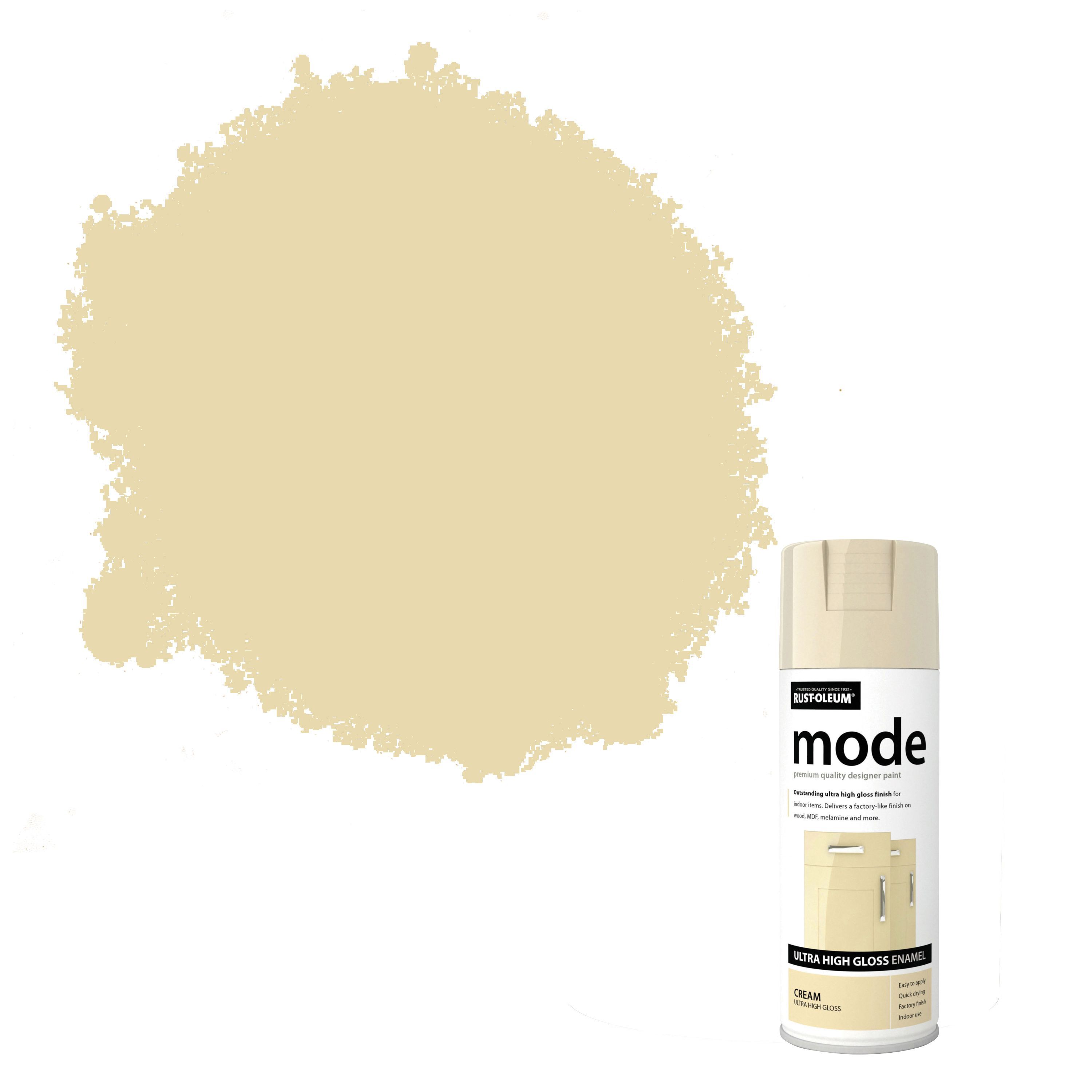 RustOleum Mode Cream Gloss Gloss Premium Quality Spray Paint 400 ml