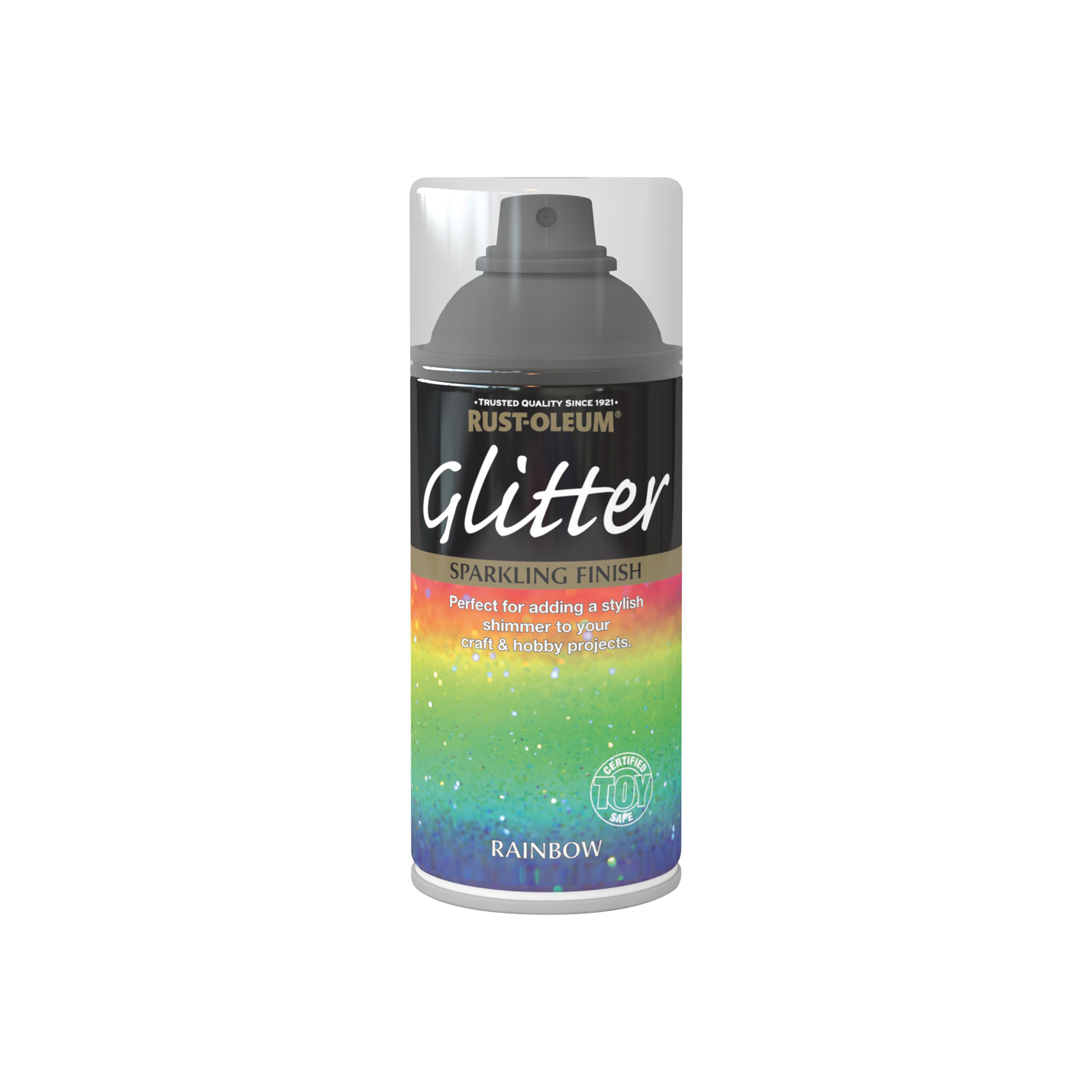 Rust Oleum Glitter Rainbow Gloss Glitter Spray Paint 150 Ml Departments Diy At B Q