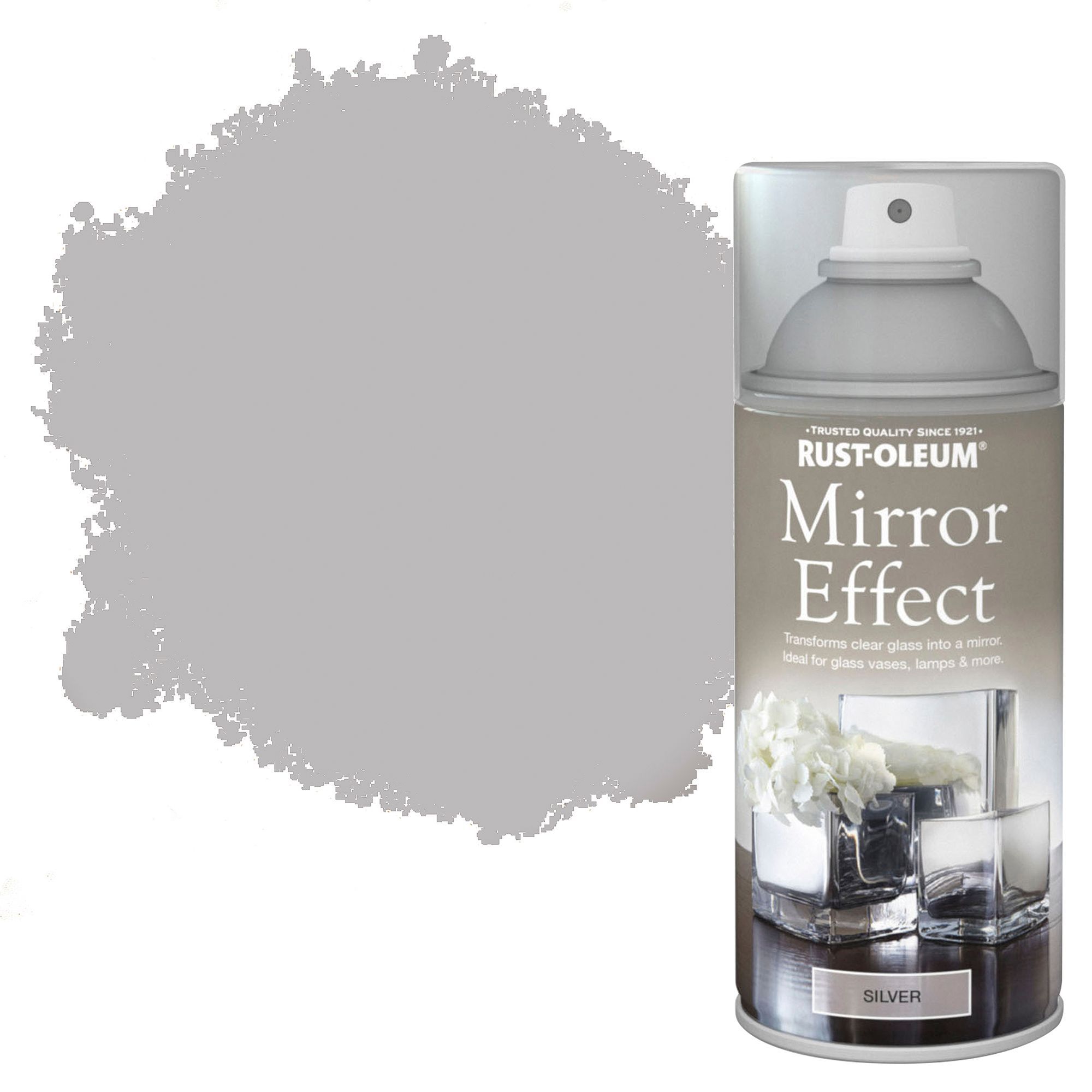 Rust-Oleum Silver Mirror spray paint 150 ml | Departments | DIY at B&Q