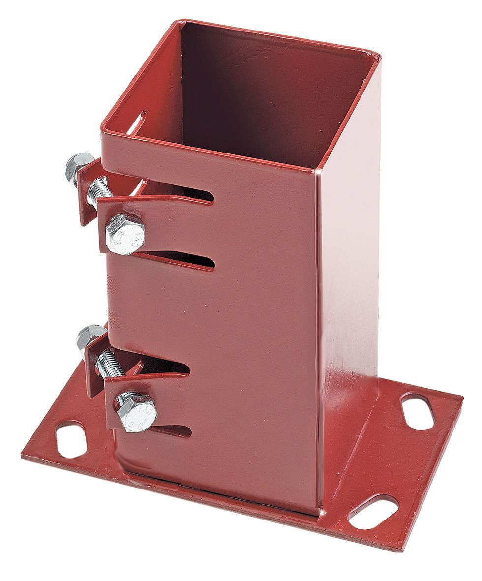 Metpost System 2 Steel Fence Post Support Plate W 100mm D 100mm 
