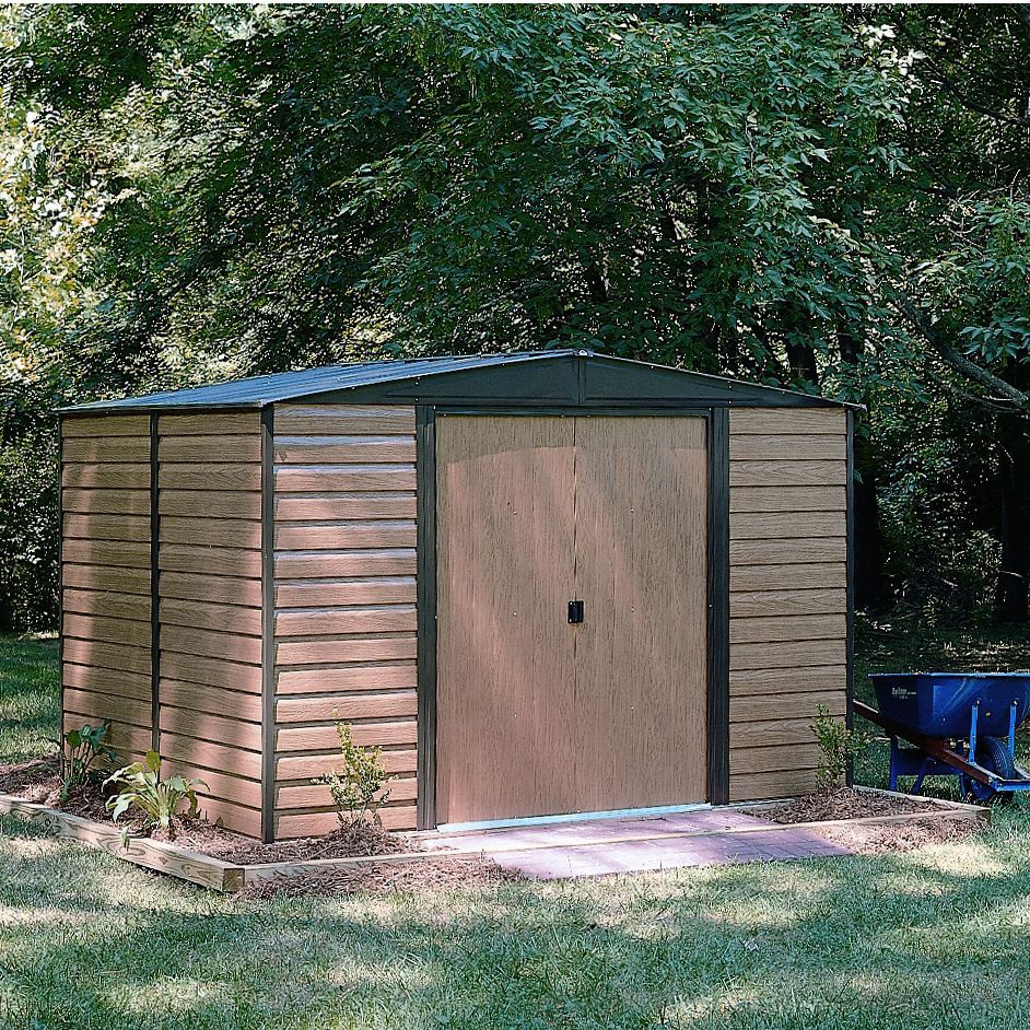 10x8 Woodvale Apex Metal Shed | Departments | DIY At B&Q