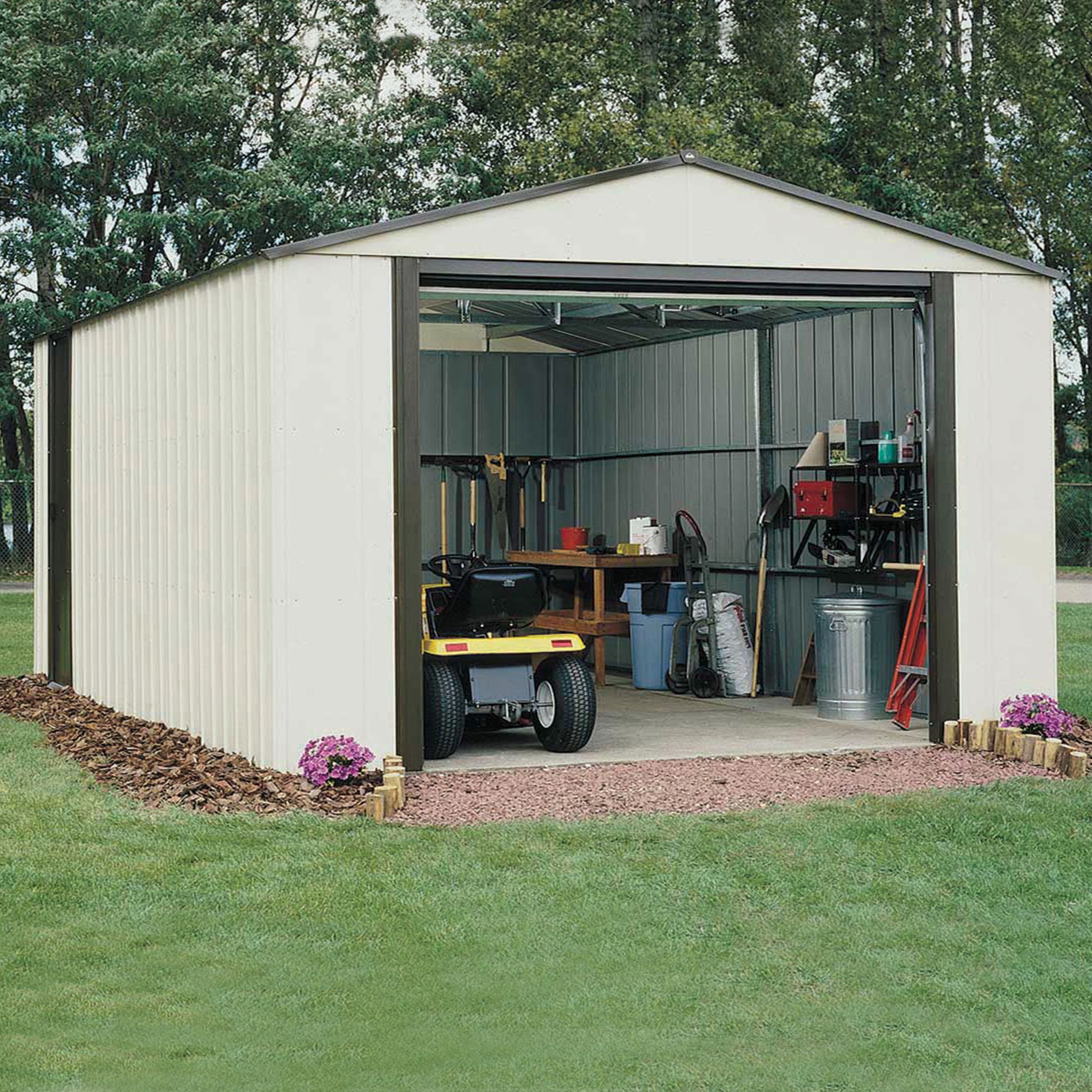 24x12 Murryhill Metal Garage | Departments | DIY At B&Q