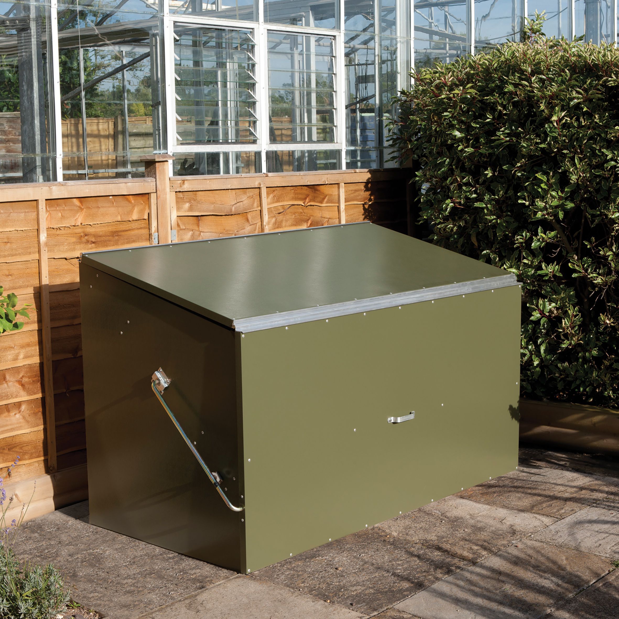 Pent Metal Garden storage box 6x3 | Departments | DIY at B&Q