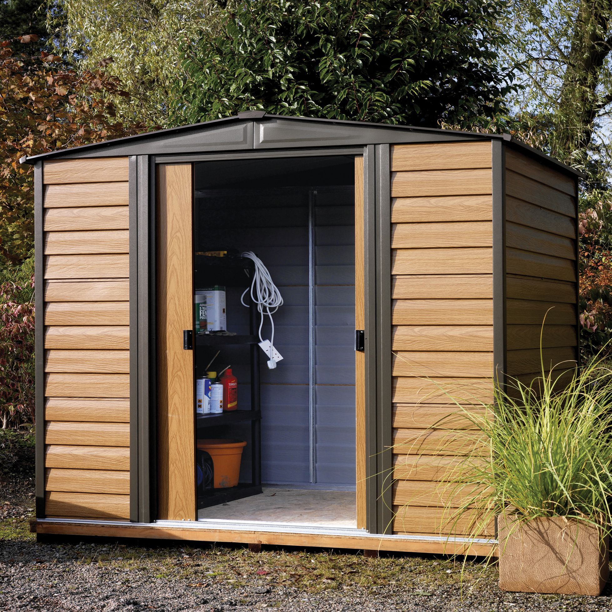 8x6 Woodvale Apex Metal Shed With assembly service ...