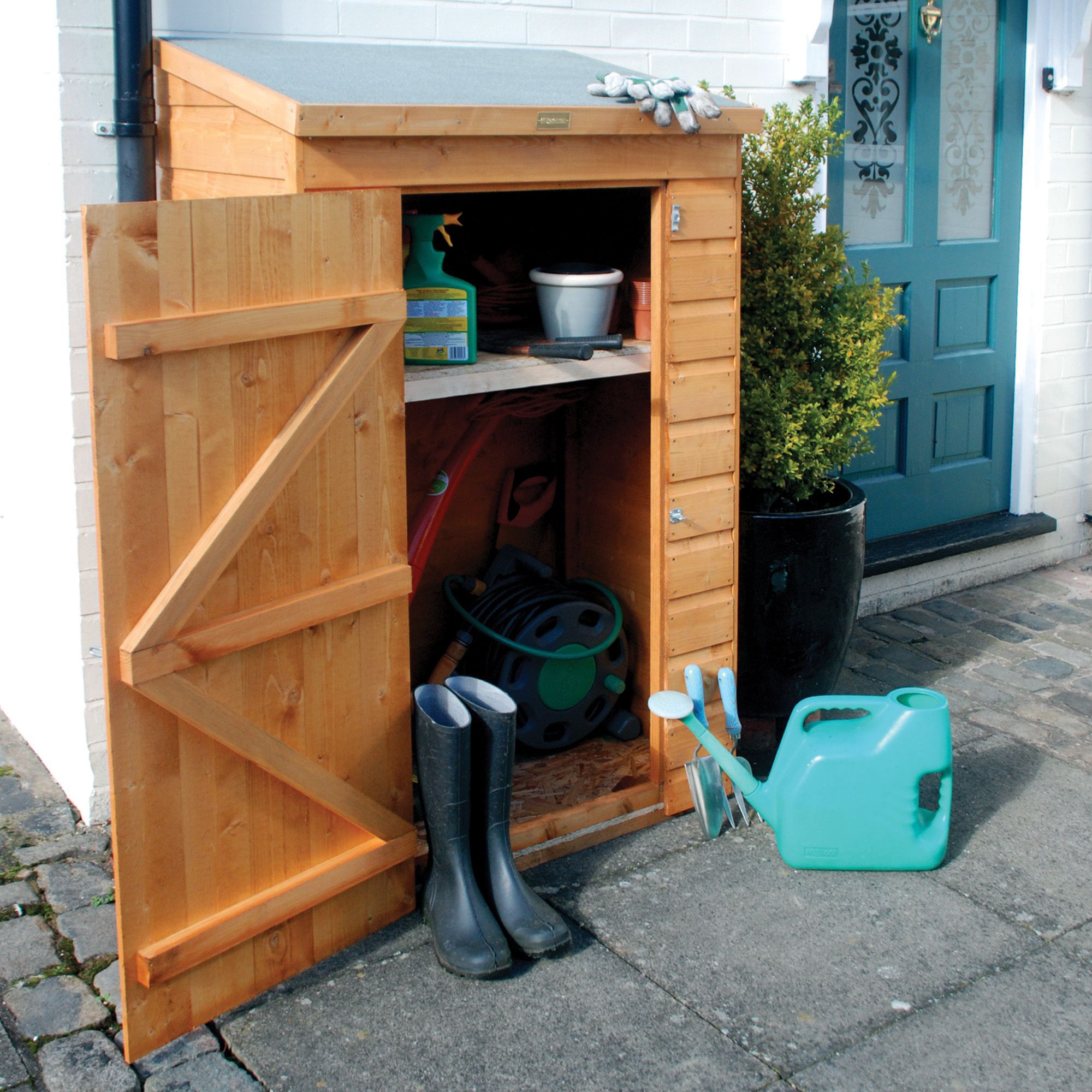 Mini Shiplap Pent Wooden Garden Storage Unit Departments 