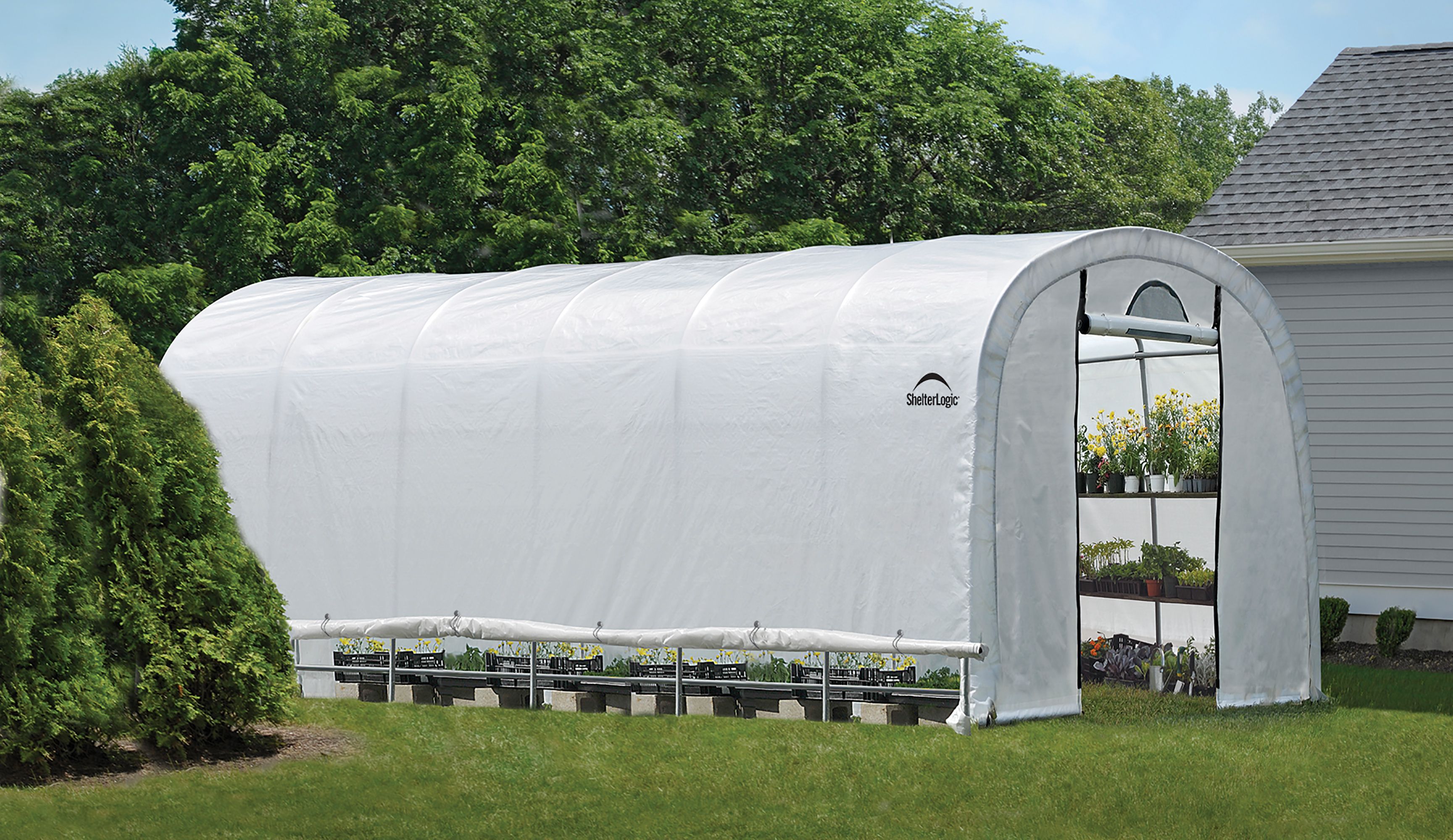 Shelterlogic Heavy Duty 12x24 Greenhouse Departments DIY at B&Q