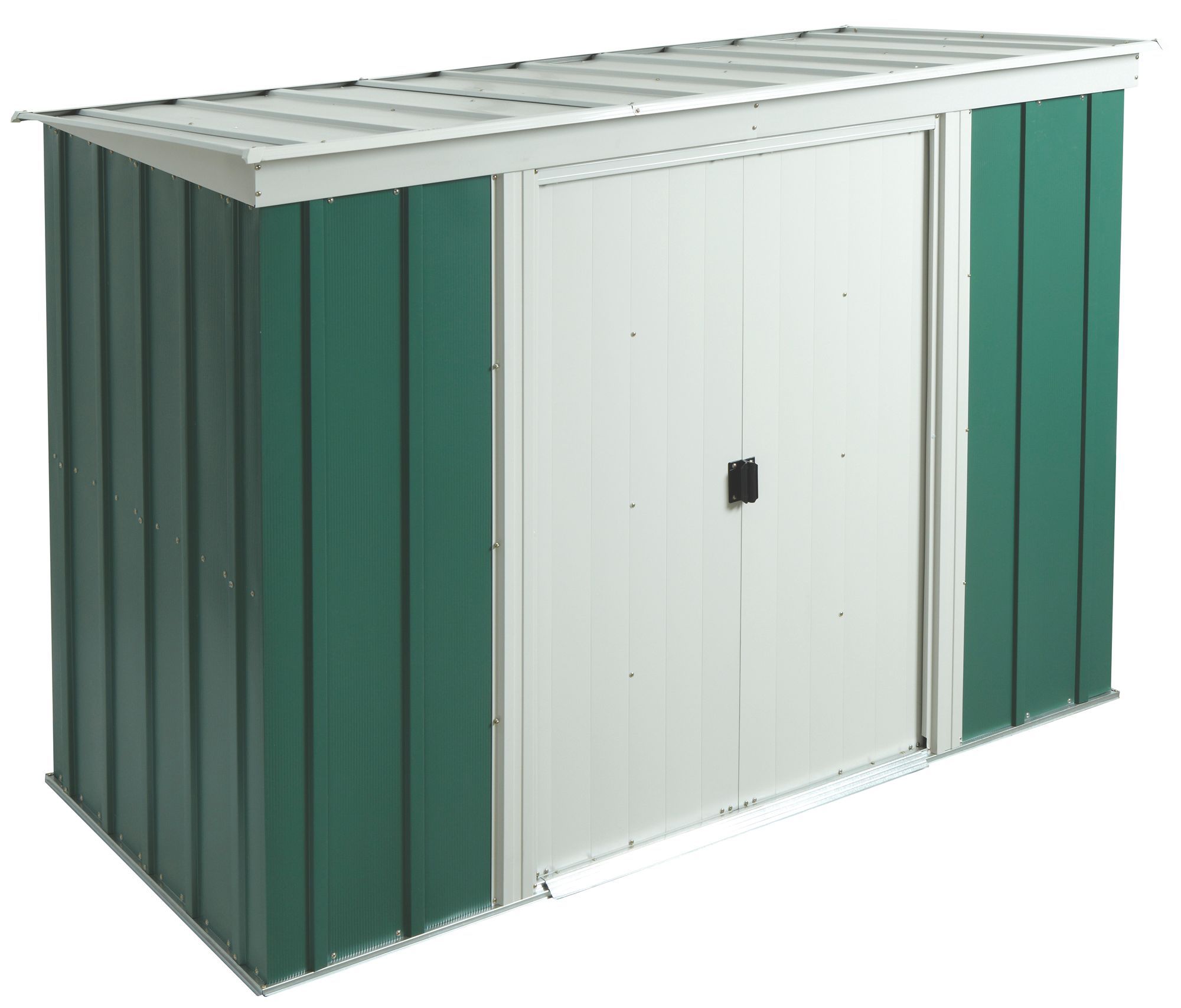 arrow greenvale 8x4 pent metal shed departments diy at b&q