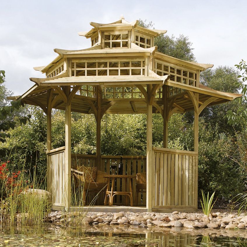 Rowlinson Oriental Natural Pagoda with Assembly Service 