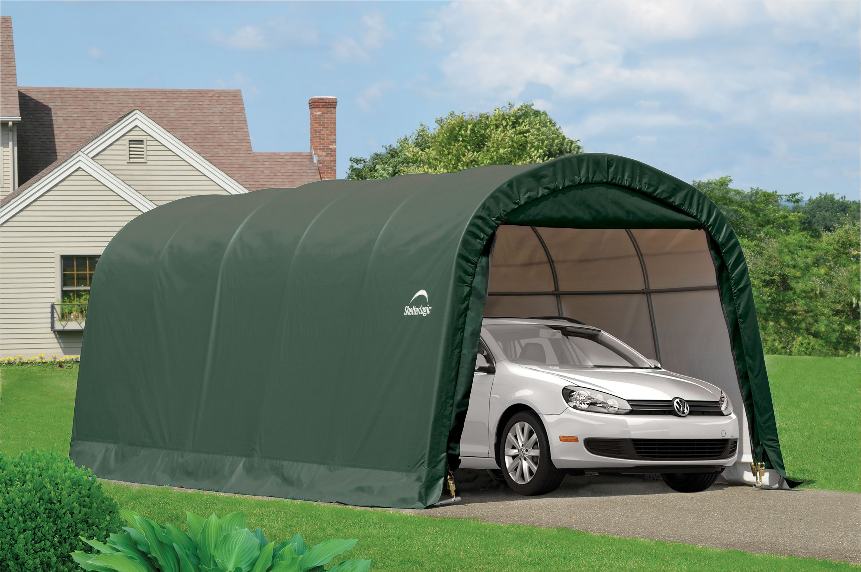 20x10 Shelterlogic Round top Tubular steel frame Auto 20x10 Shelterlogic Round top Tubular steel frame Auto