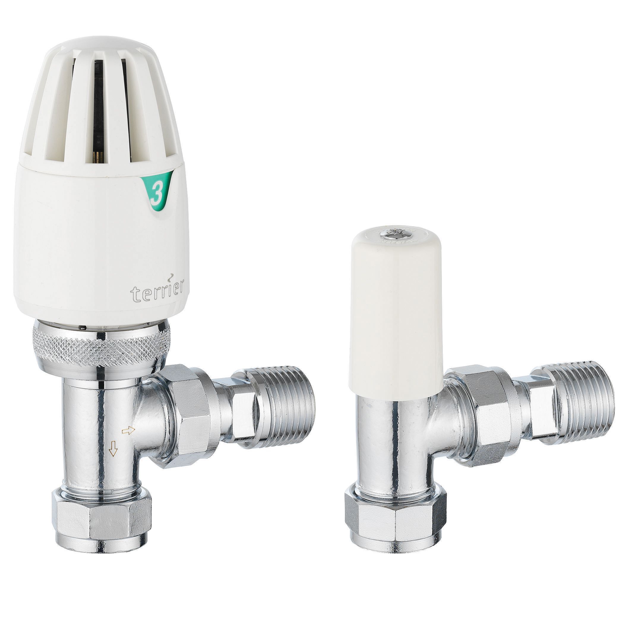 Pegler Terrier Thermostatic Radiator Valves (TRVs) Departments DIY at B&Q