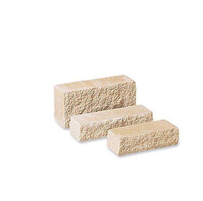 Bradstone Pitched Cream Double-Sided Walling Stone (L)215mm (T)90mm, Pack Of 202