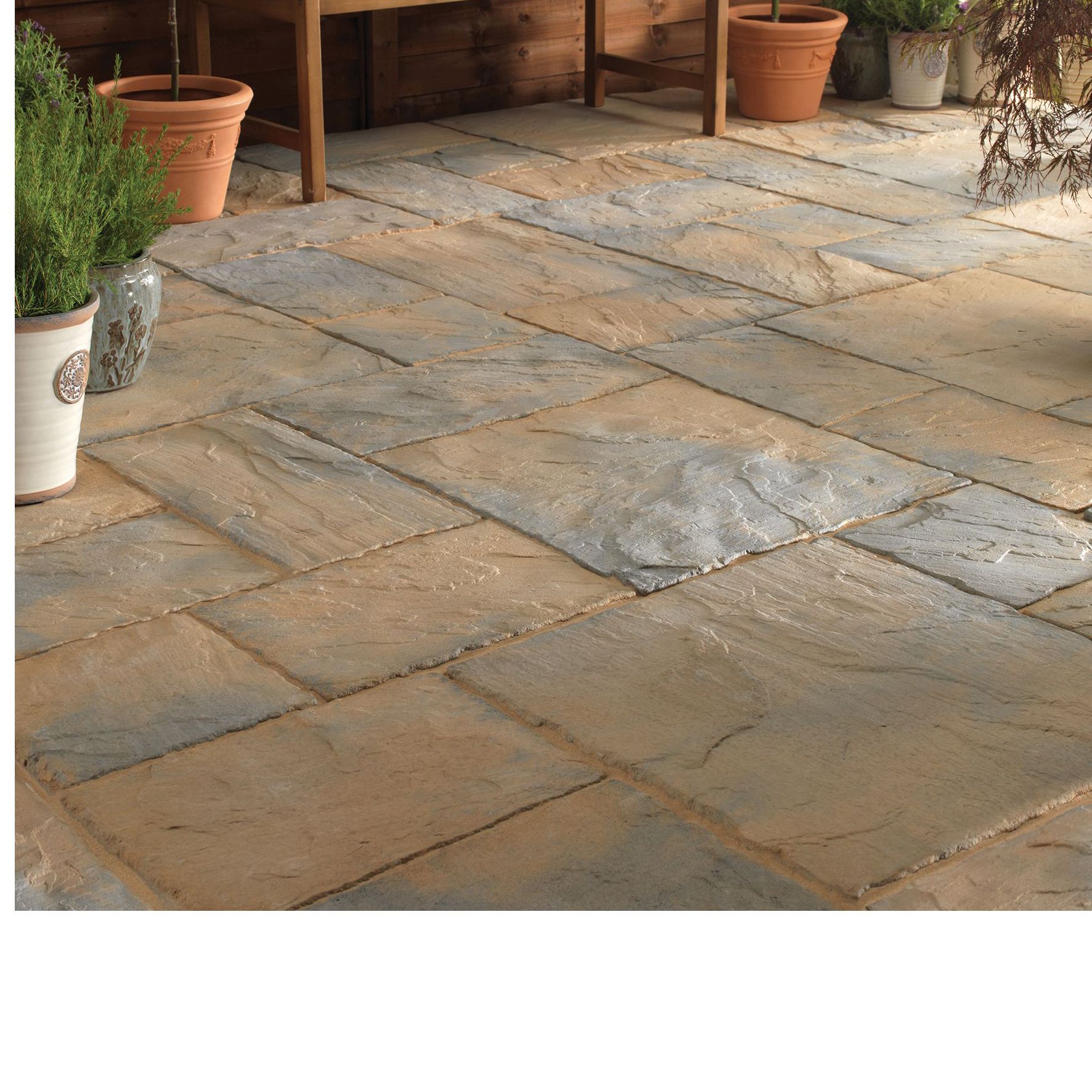 Abbey Brown Ancestry Paving Slab (L)600mm (W)450mm, 7.02 M² ...