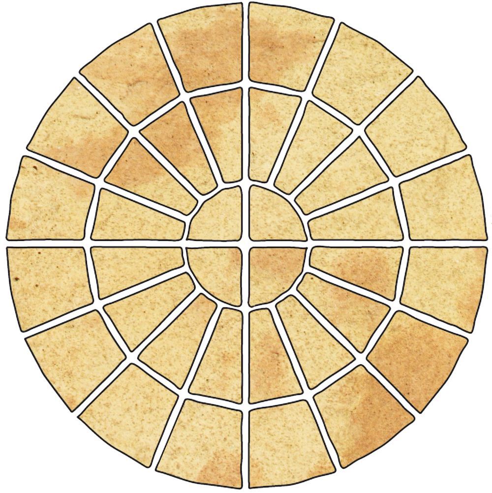 Abbey original Ancestry Circle paving pack 2.4m | Departments | DIY at B&Q