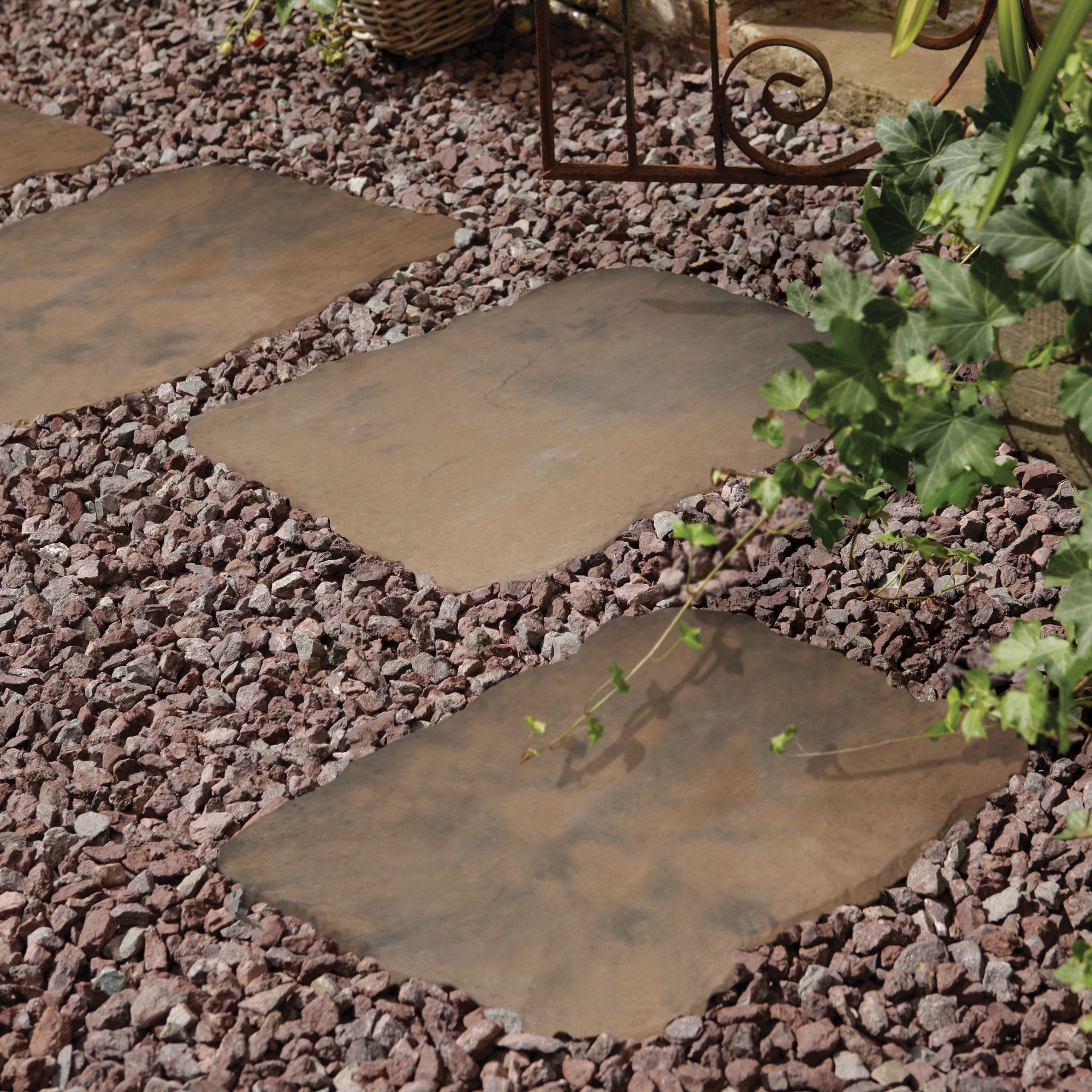 Weathered Brown Stepping Stone | Departments | DIY At B&Q