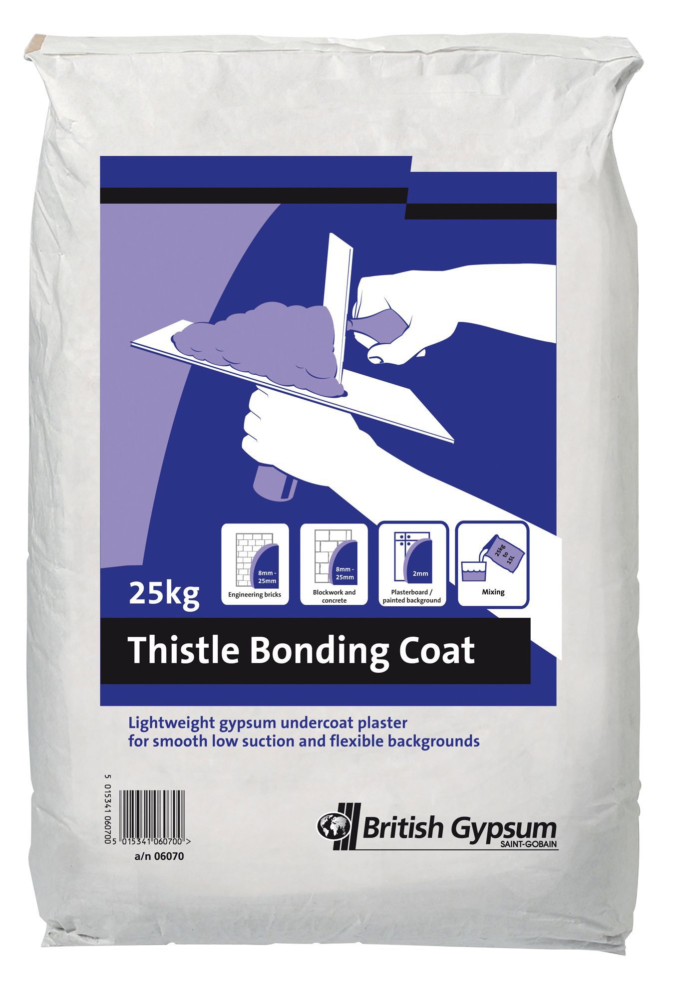 Thistle Bonding Coat Undercoat plaster, 25kg Bag Departments DIY at B&Q