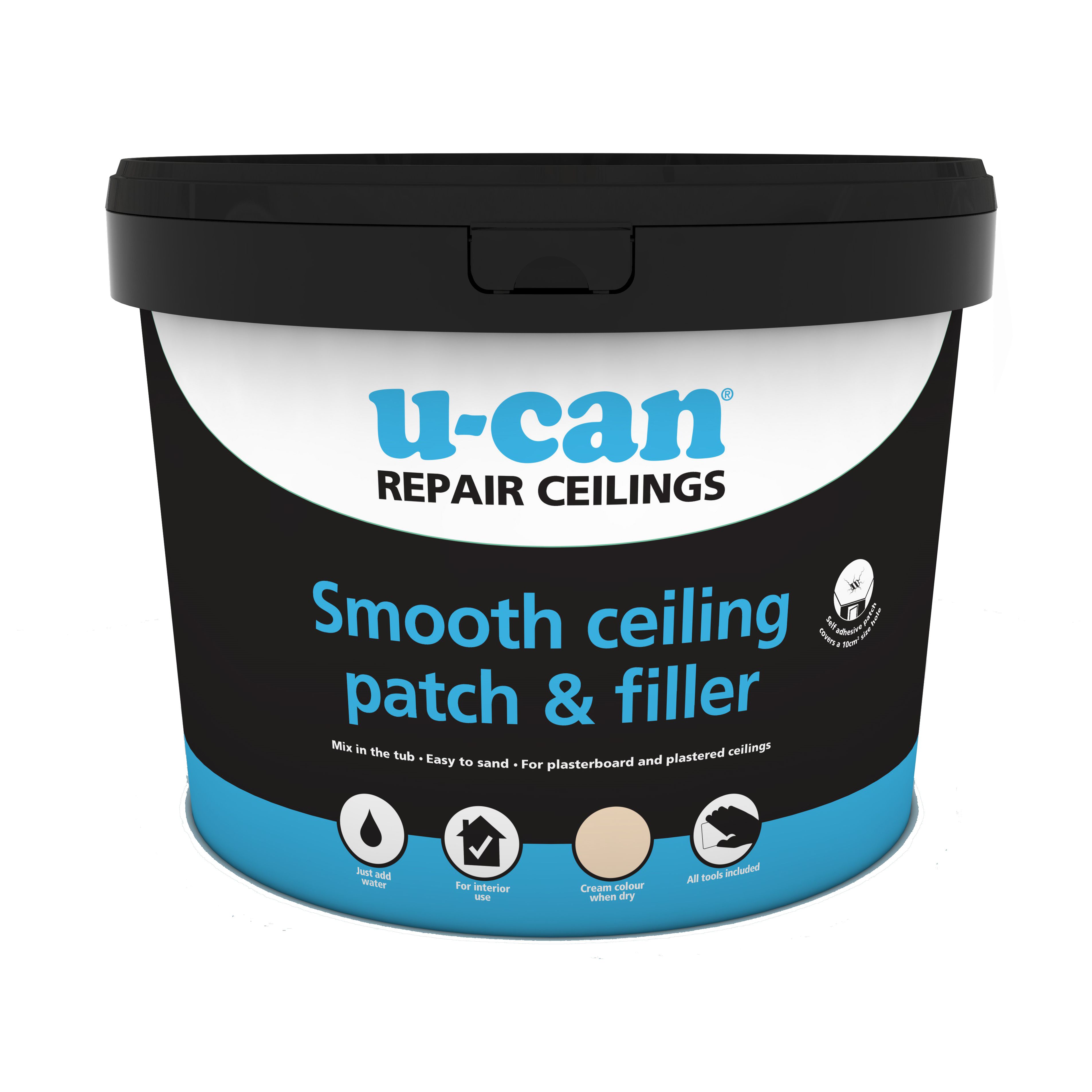 U Can Smooth Ceiling Patch Filler 8 7l Departments Diy At B Q