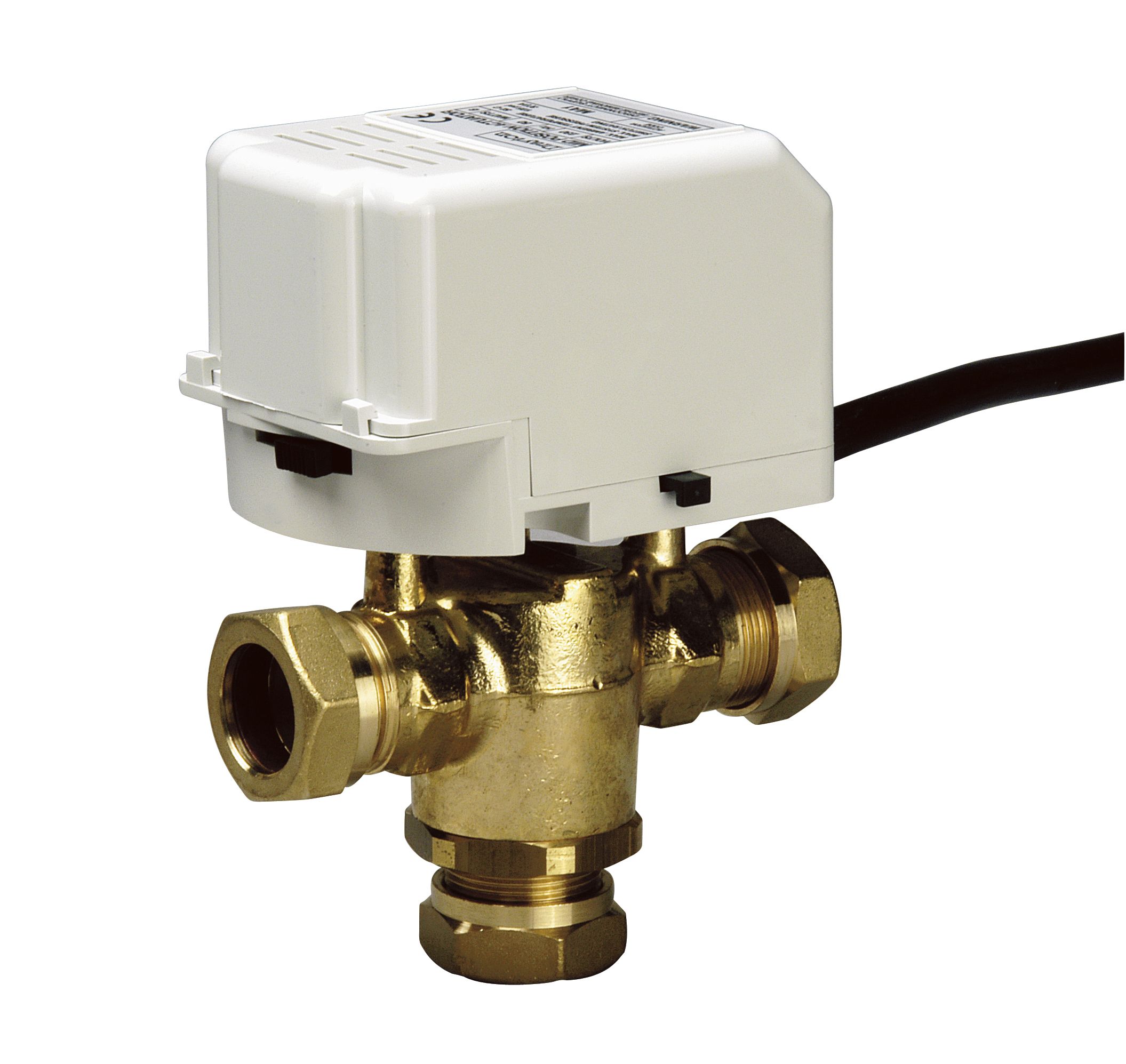 Drayton Compression Motorised valve (Dia)22mm Departments DIY at B&Q