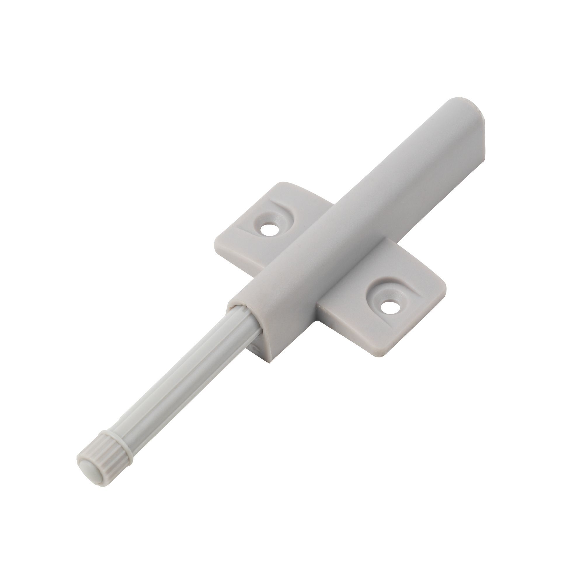 Grey Bumper Push Latch Pack Of 5 Departments Diy At B Q
