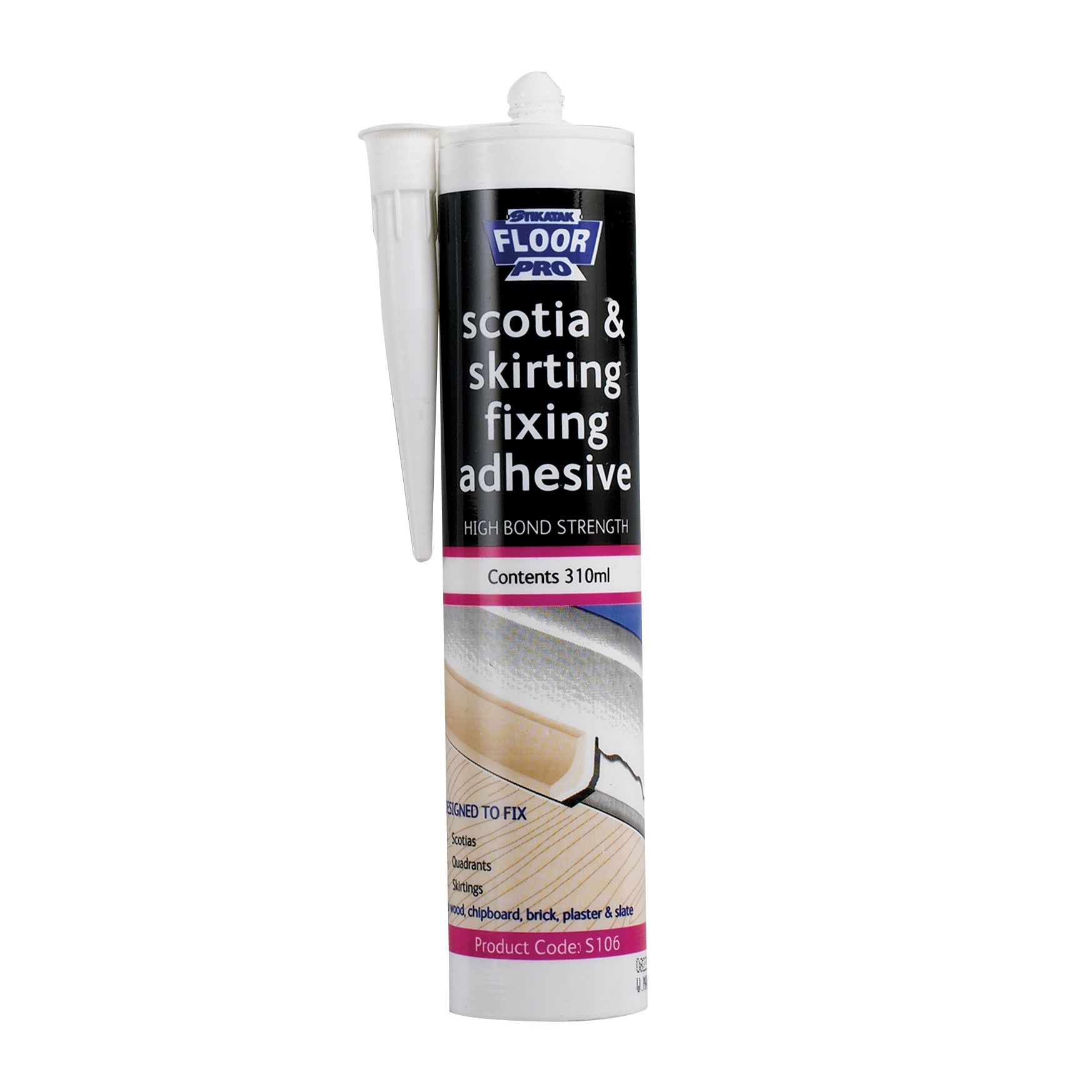 Stikatak Solvent free Scotia &amp; skirting fixing adhesive 0 