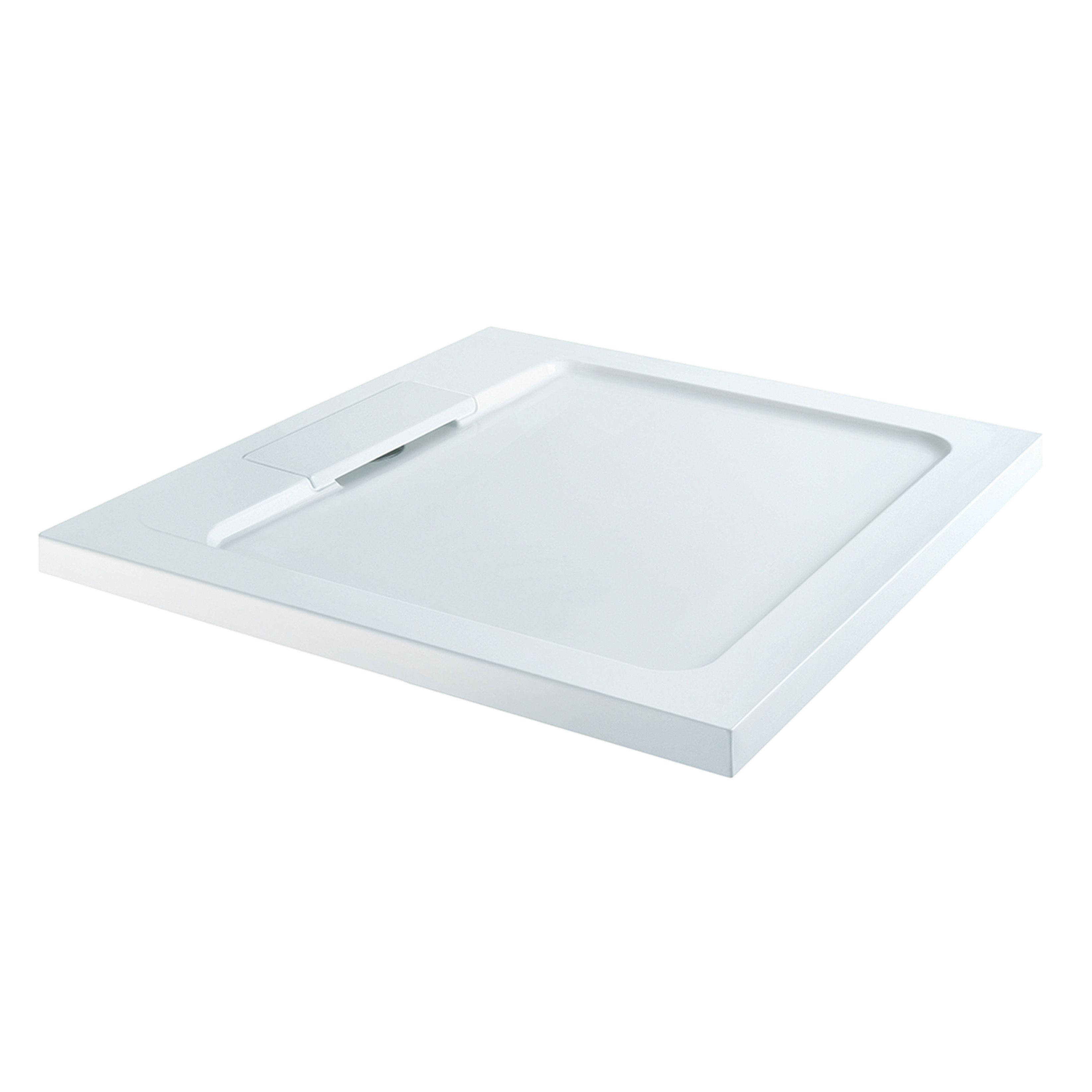 Low Profile Square Shower Tray with Hidden Waste (L)800mm (W)800mm (D