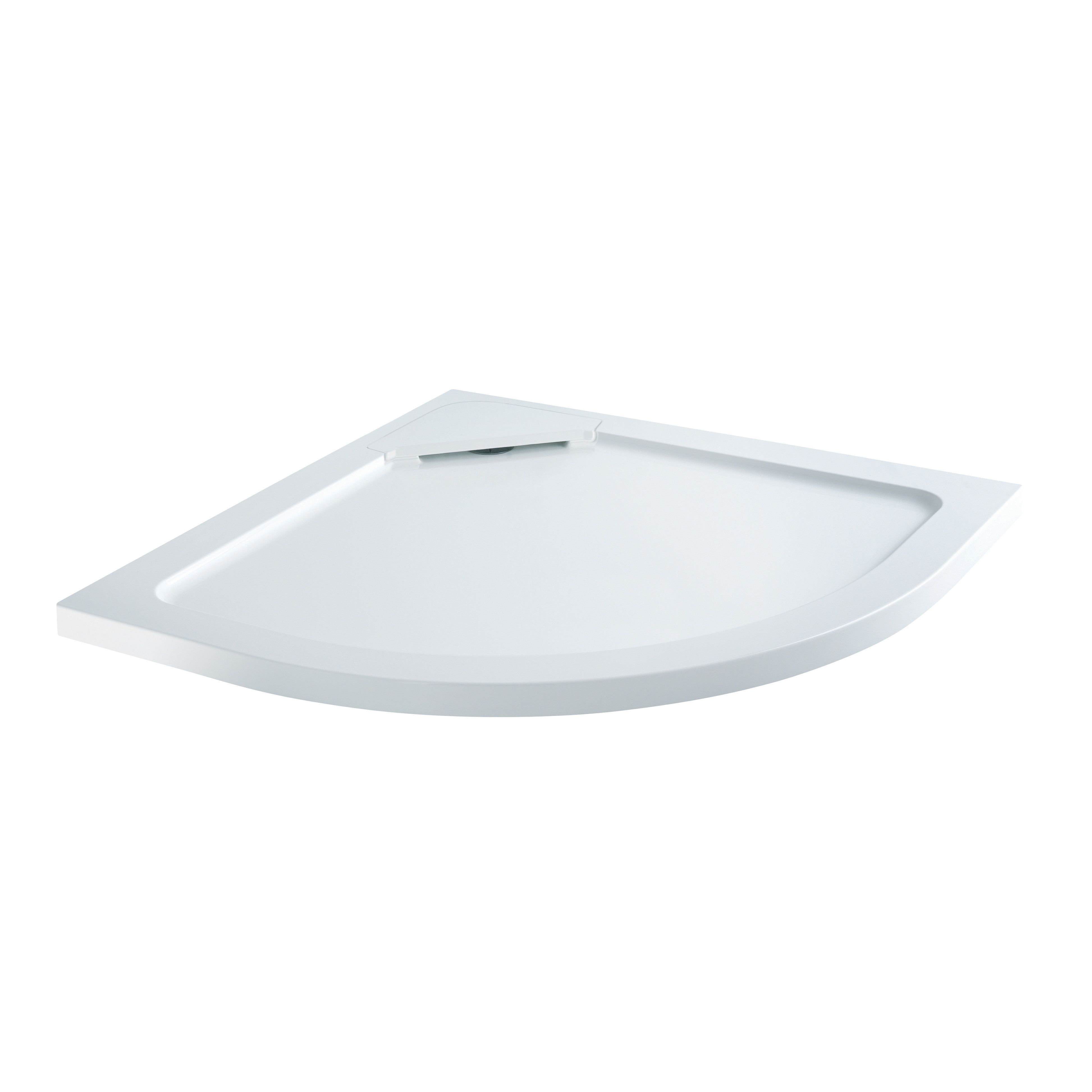 Low profile Quadrant Shower tray with hidden waste (L)900mm (W)900mm (D)40mm Departments DIY