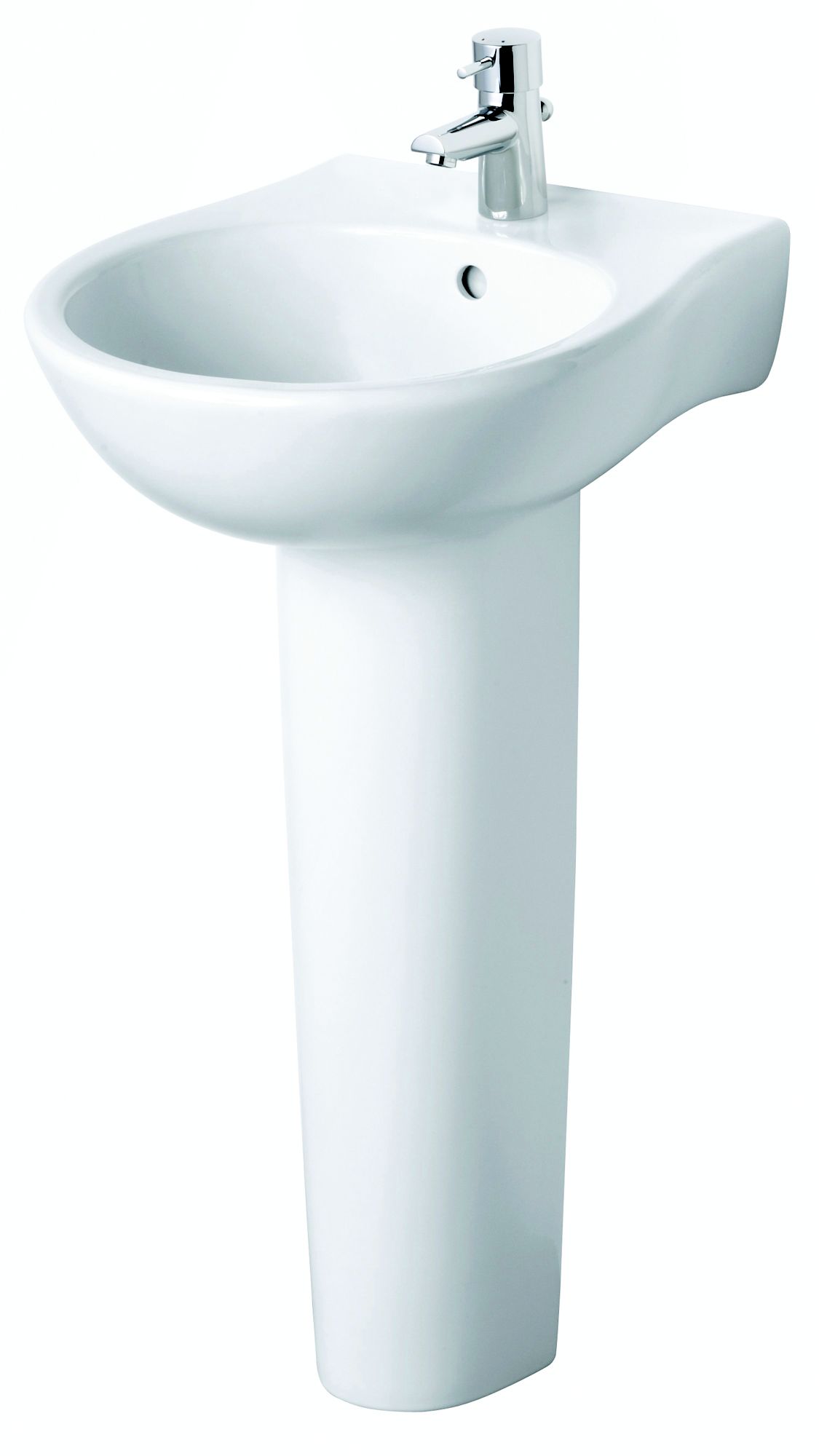 Ideal Standard Space Narrow Full Pedestal Corner Basin | Departments ...