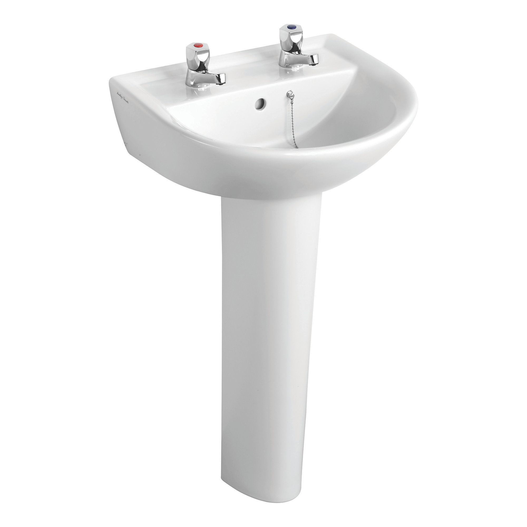 Armitage Shanks Sandringham 21 Full pedestal basin | Departments | DIY ...