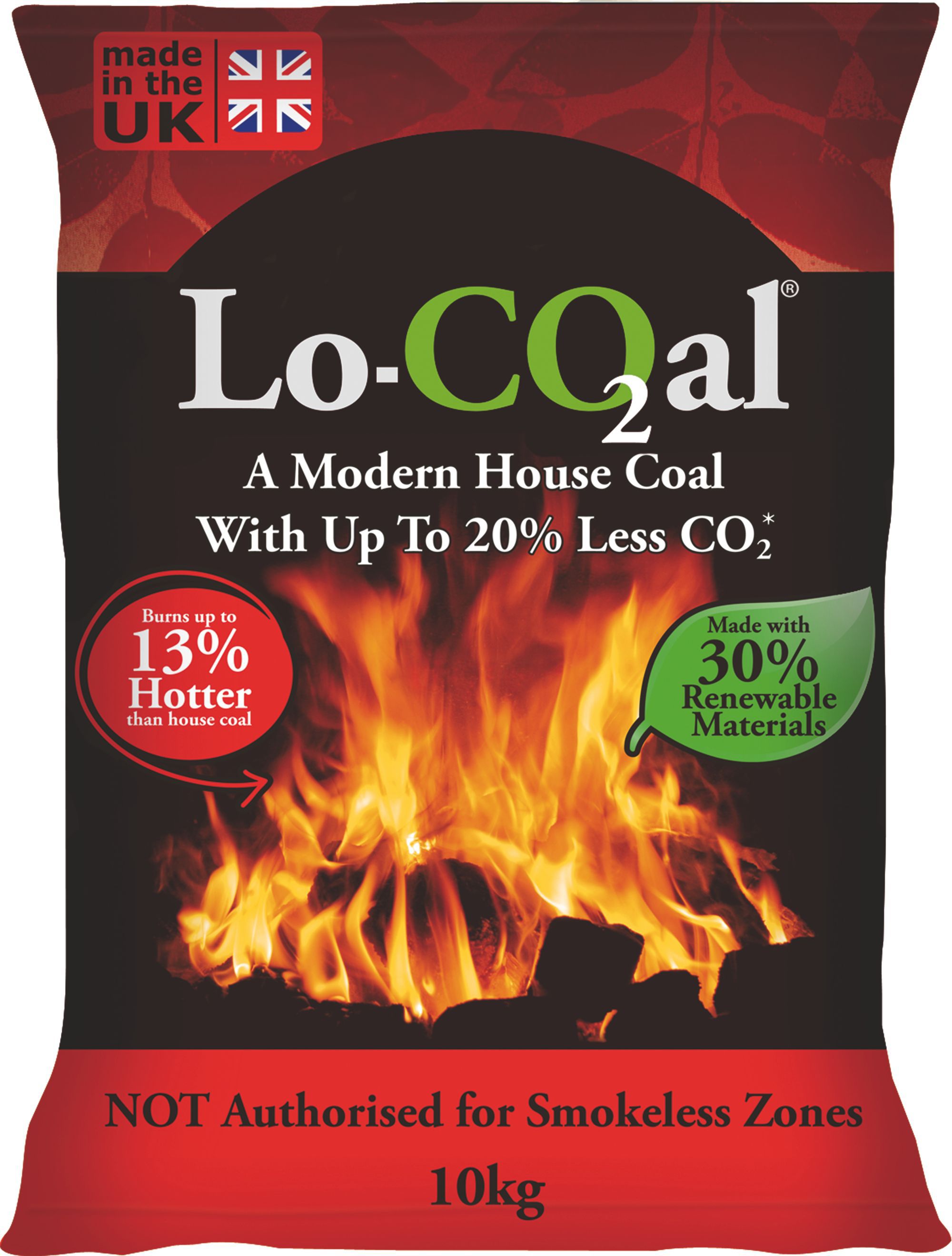 LoCoal Modern house coal 10kg Pack Departments DIY at B&Q