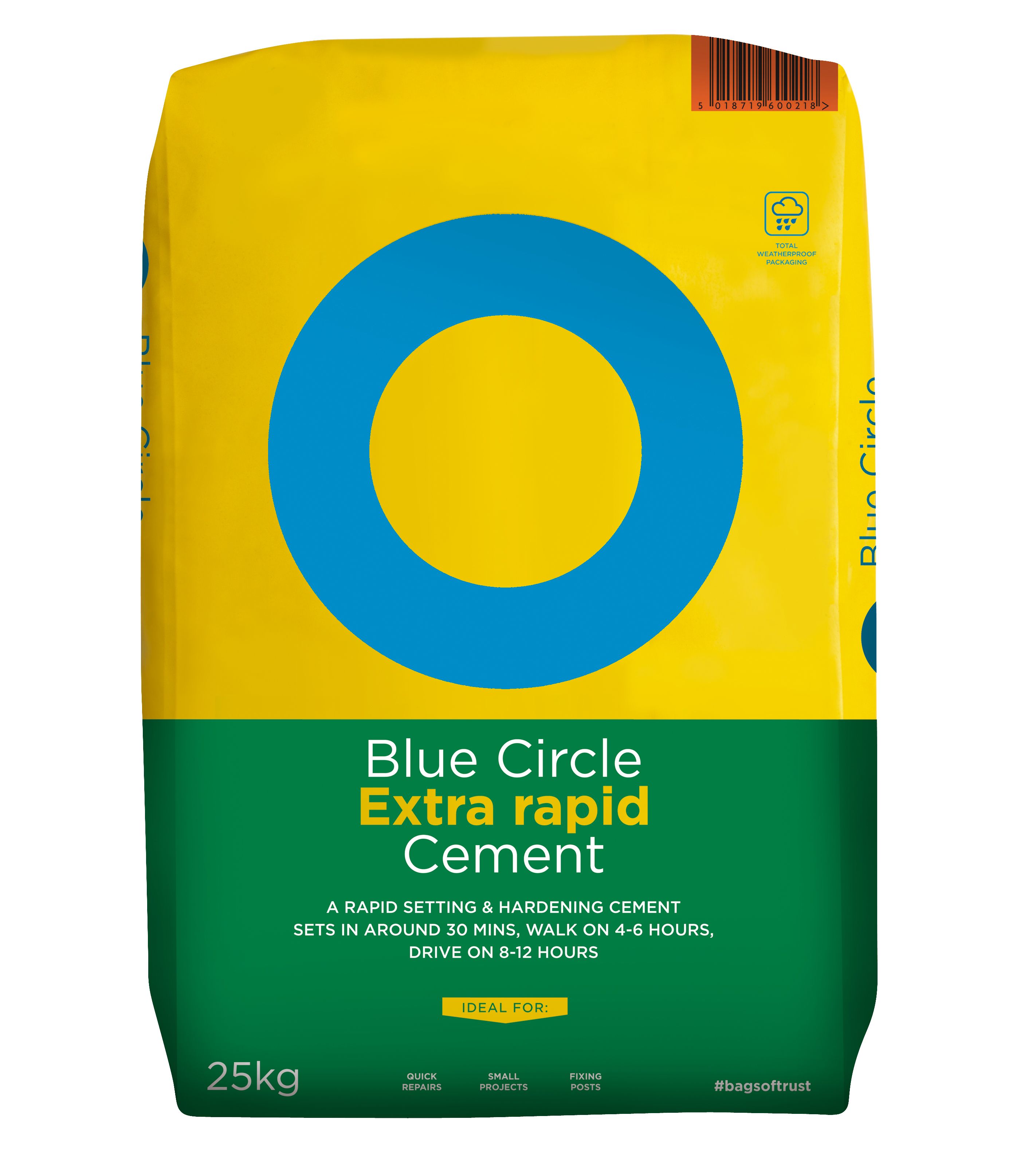 Blue Circle Extra Rapid Cement 25kg Bag | Departments | DIY at B&Q