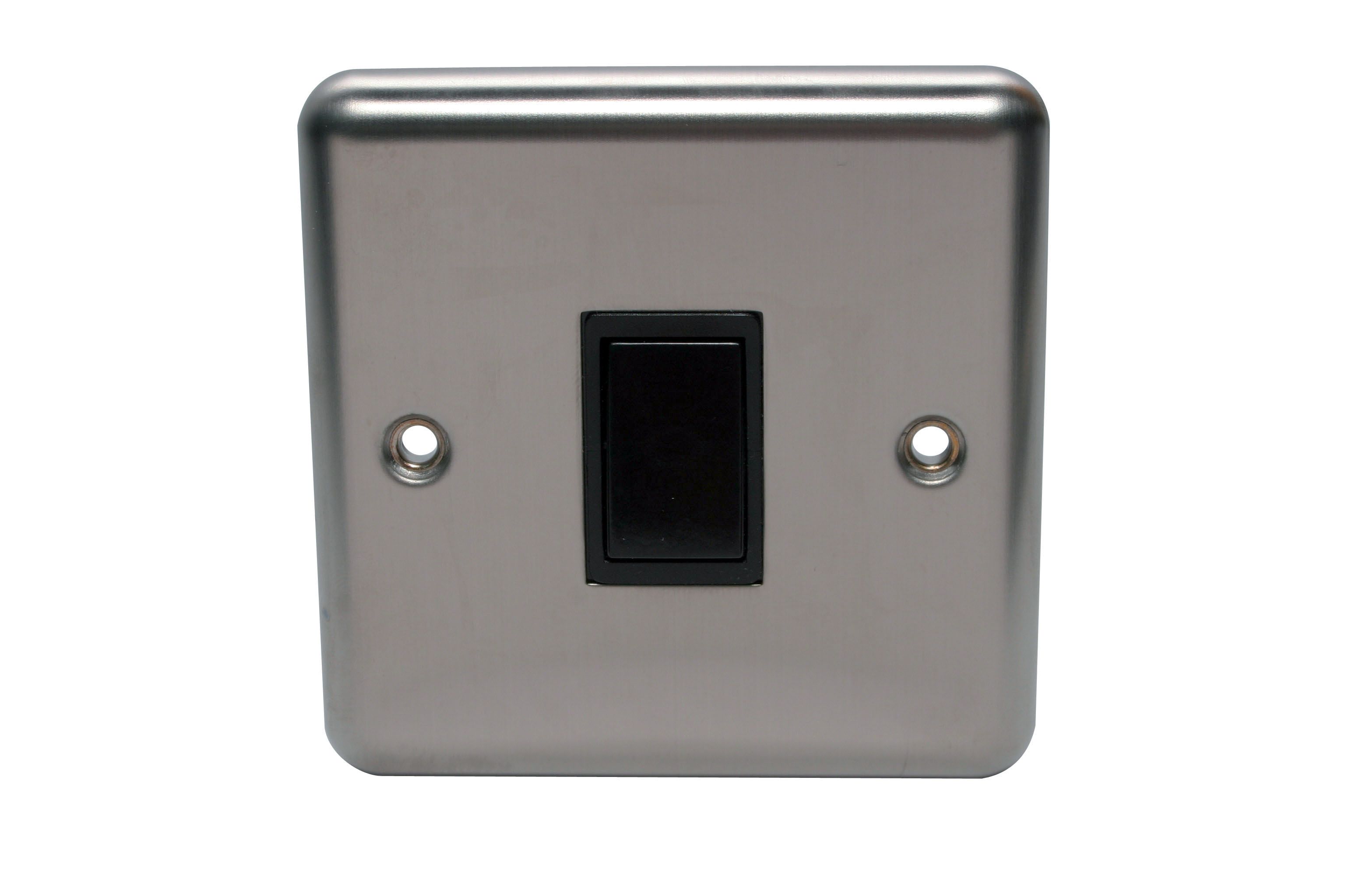 Holder 10AX 2Way Single Stainless Steel Single Light Switch
