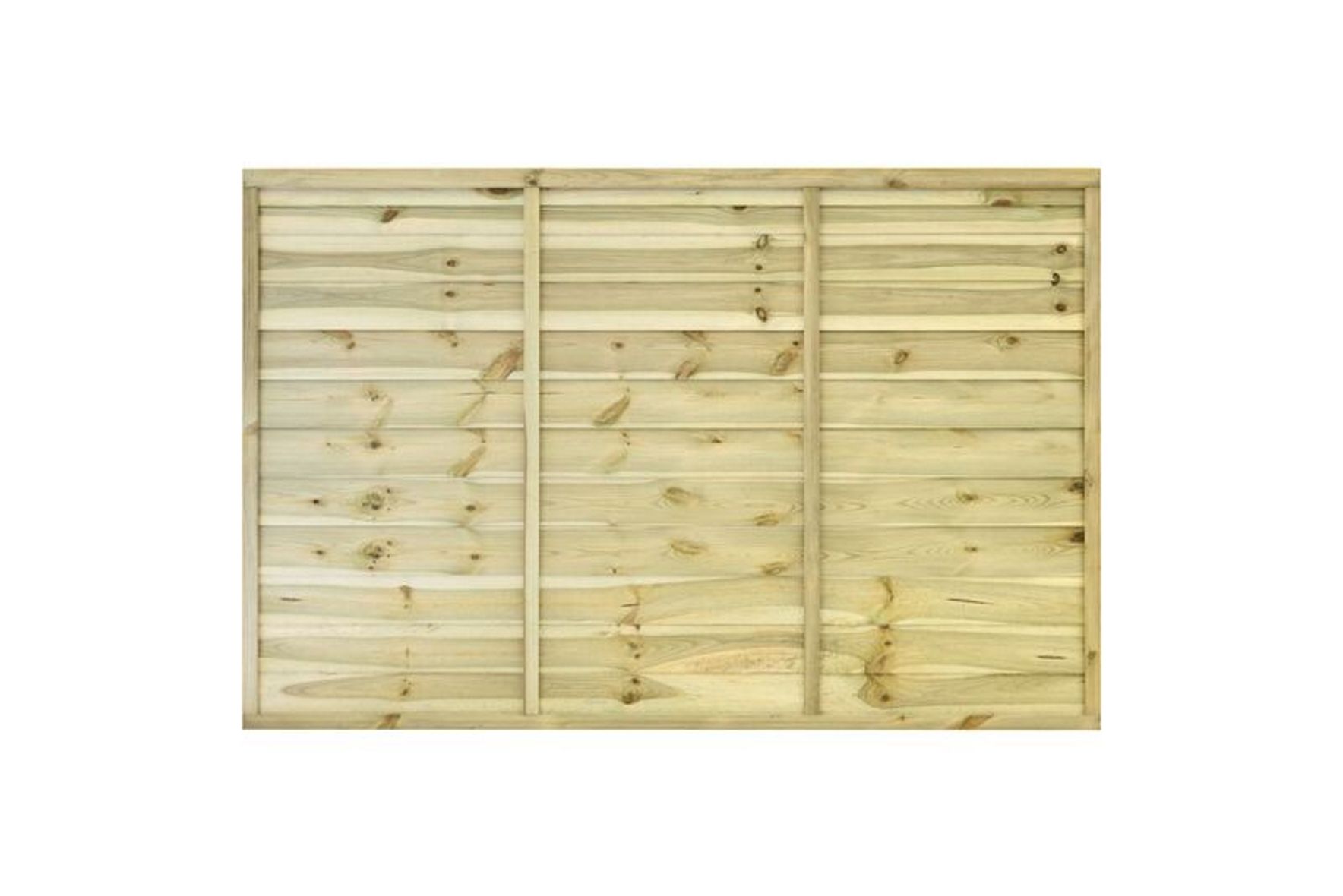 Grange Primo Traditional Horizontal slat Fence panel (W)1.83 m (H)1.2m, Pack of 5