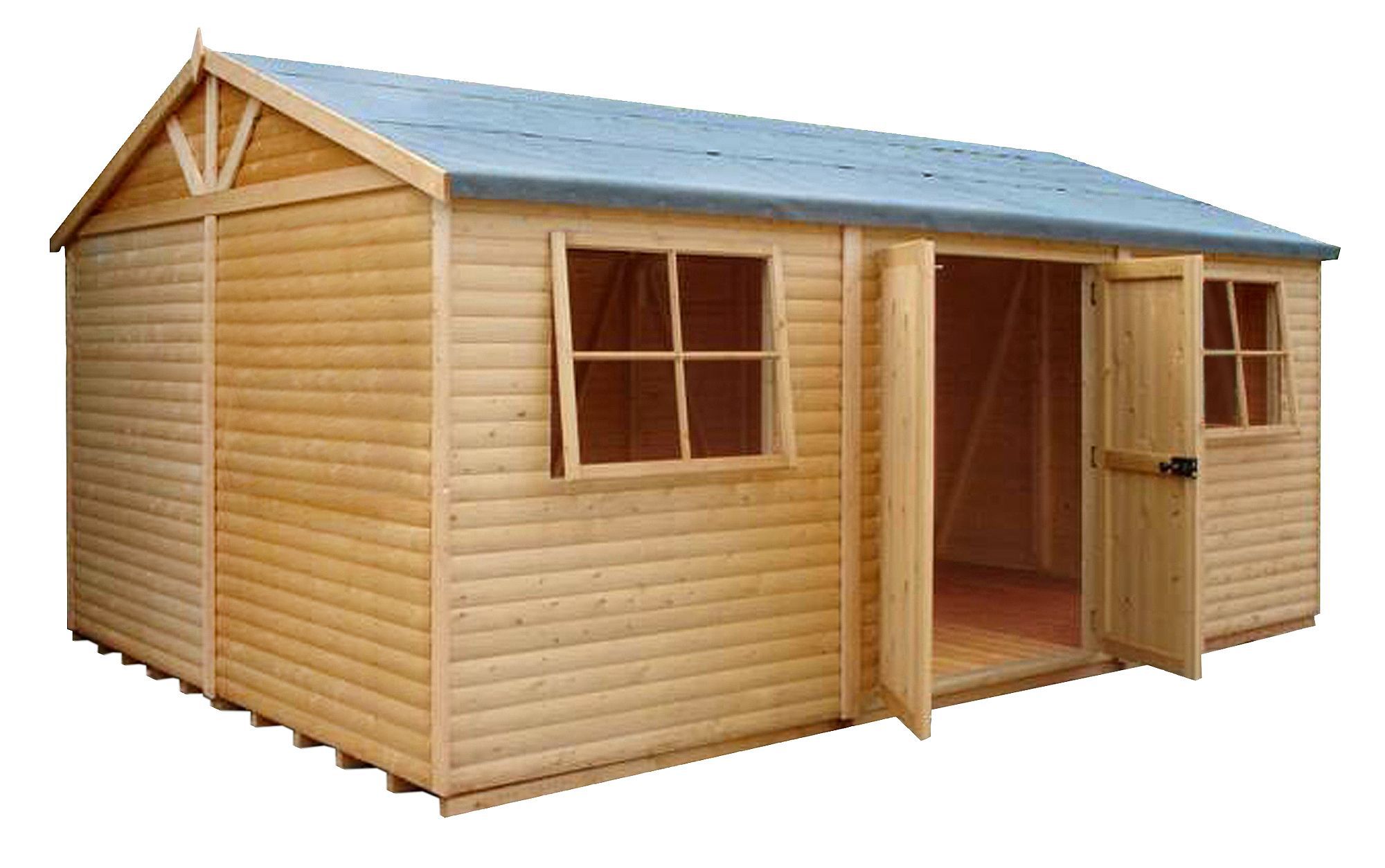 Shire Mammoth 15x10 Apex Wooden Workshop | Departments | DIY At B&Q