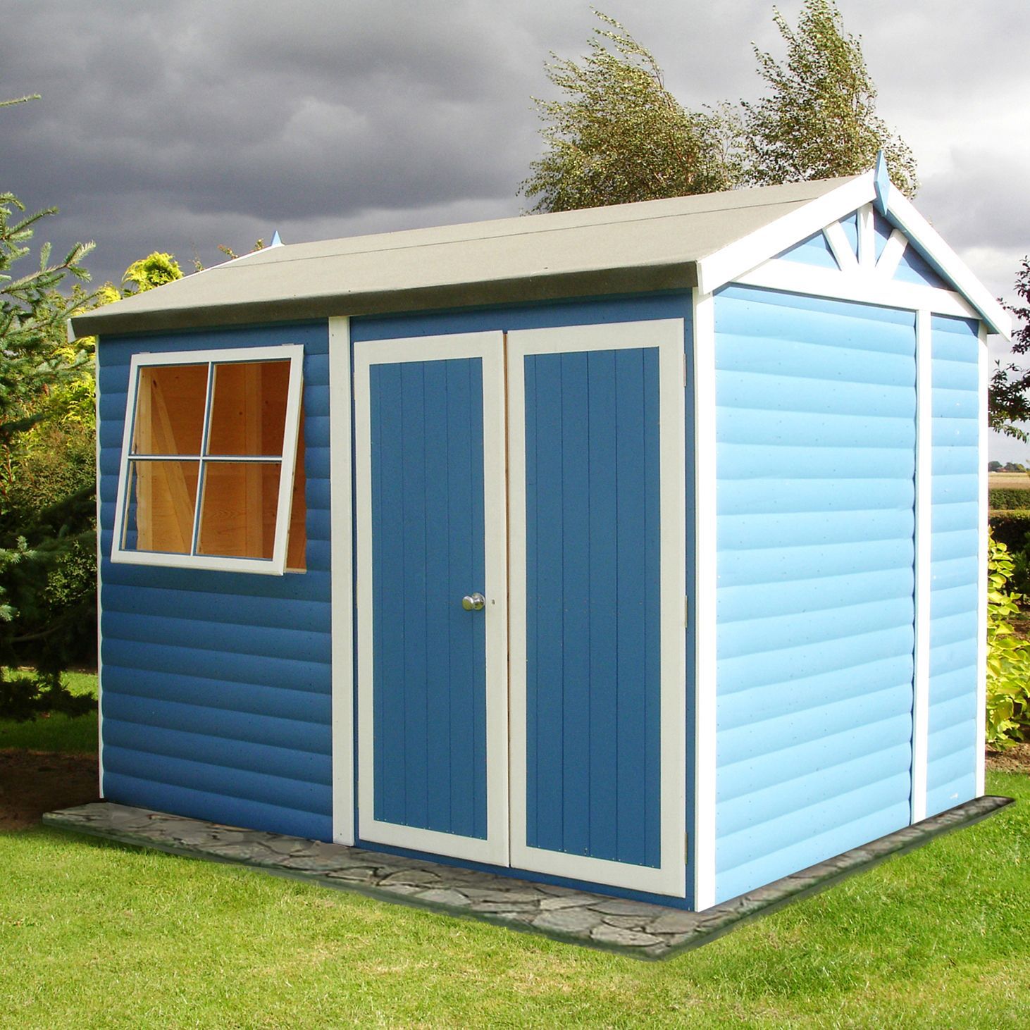 10x7 mammoth loglap timber shed departments diy at b&q