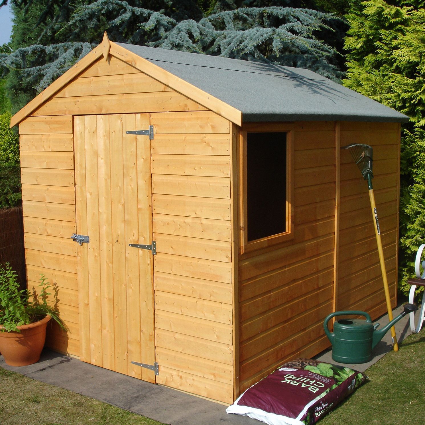 8X6 Durham Apex Shiplap Wooden Shed | Departments | TradePoint