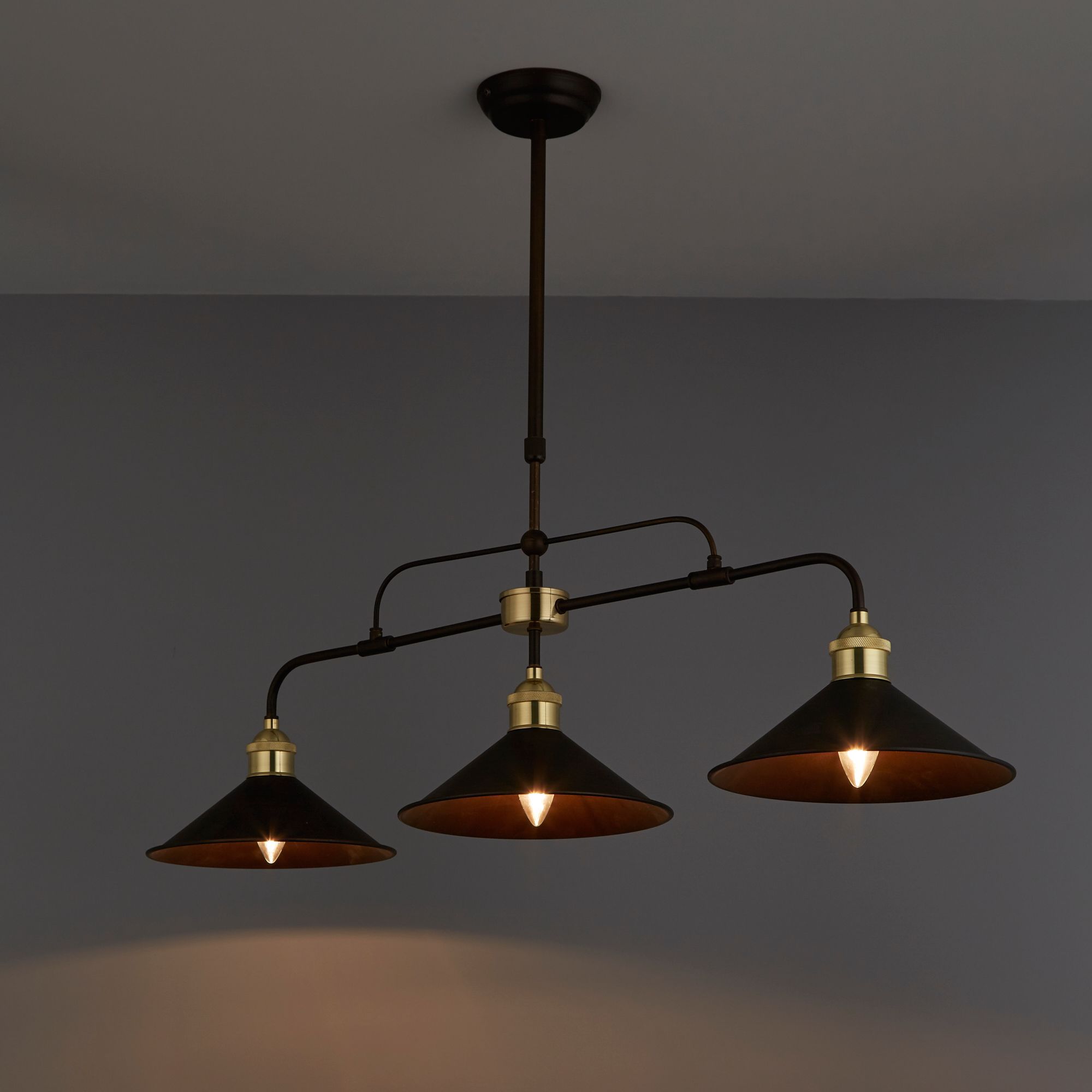 Alfie Bronze effect 3 Lamp Pendant Ceiling light | Departments | TradePoint