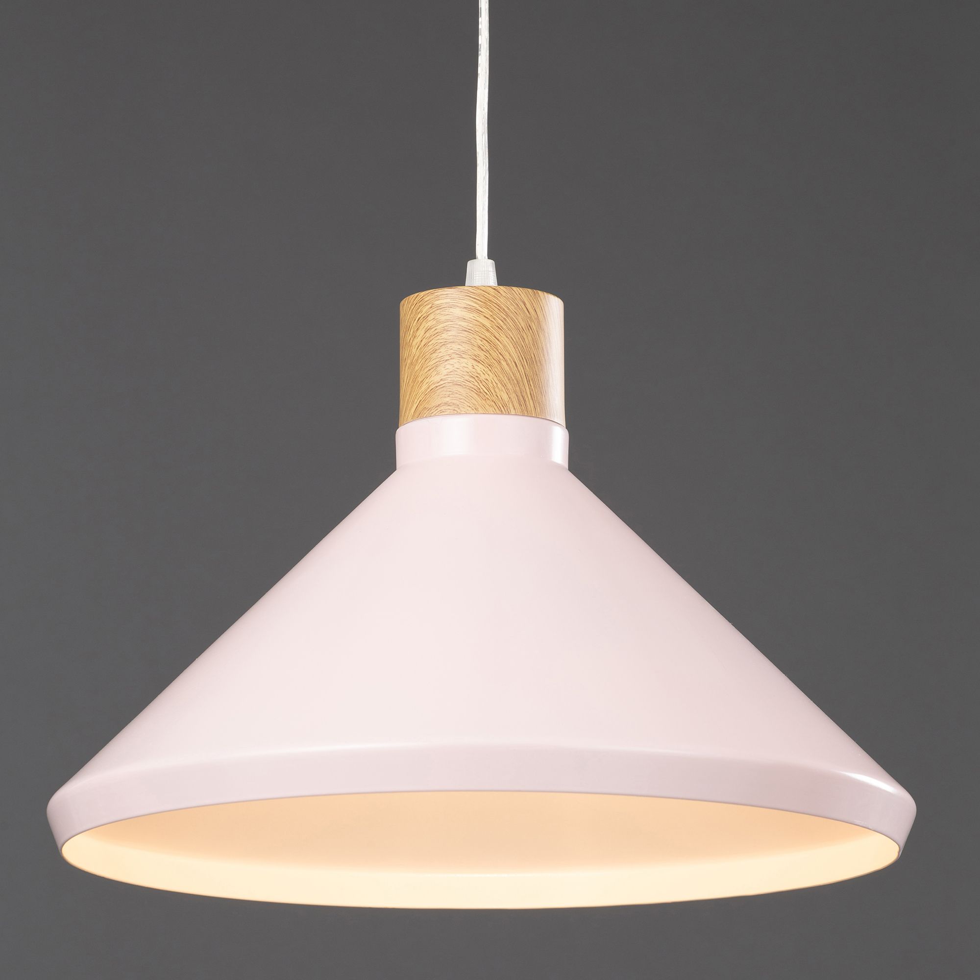 Selma Brushed Pink Ceiling light Departments DIY at B&Q