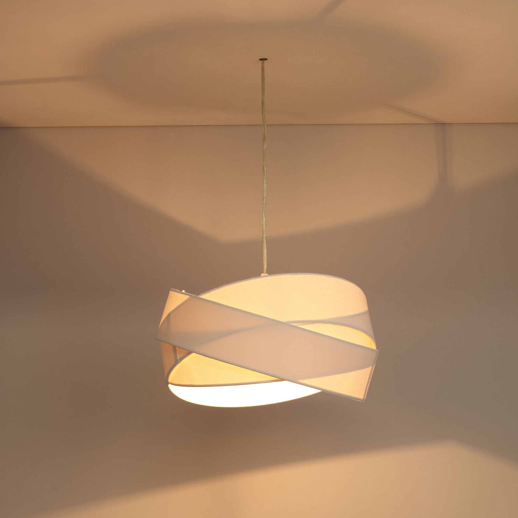 Colours Lovell Matt Ivory Triple Ring Light Shade D 330mm