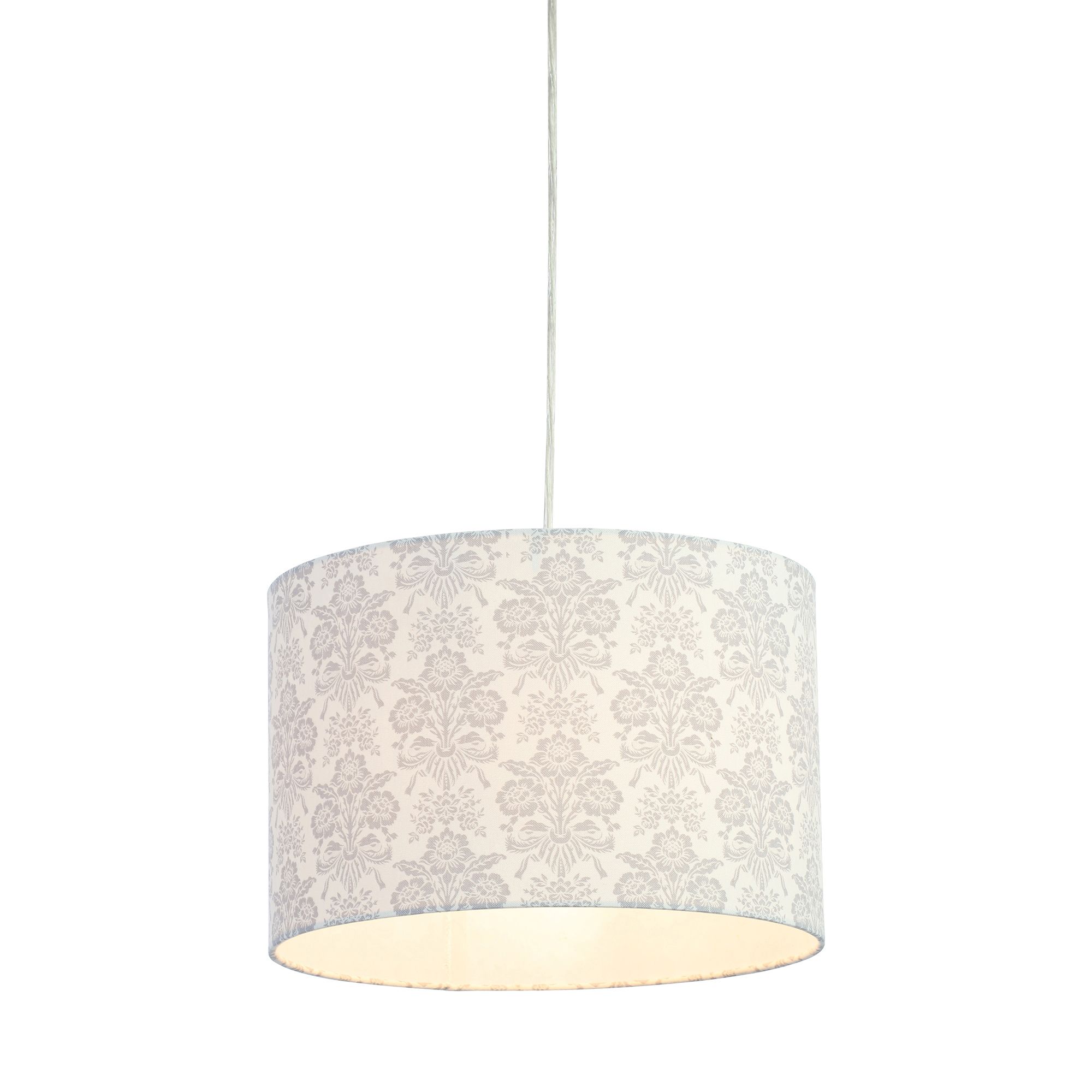 Inlight Pallene Grey Damask Light shade (D)300mm Departments DIY at B&Q