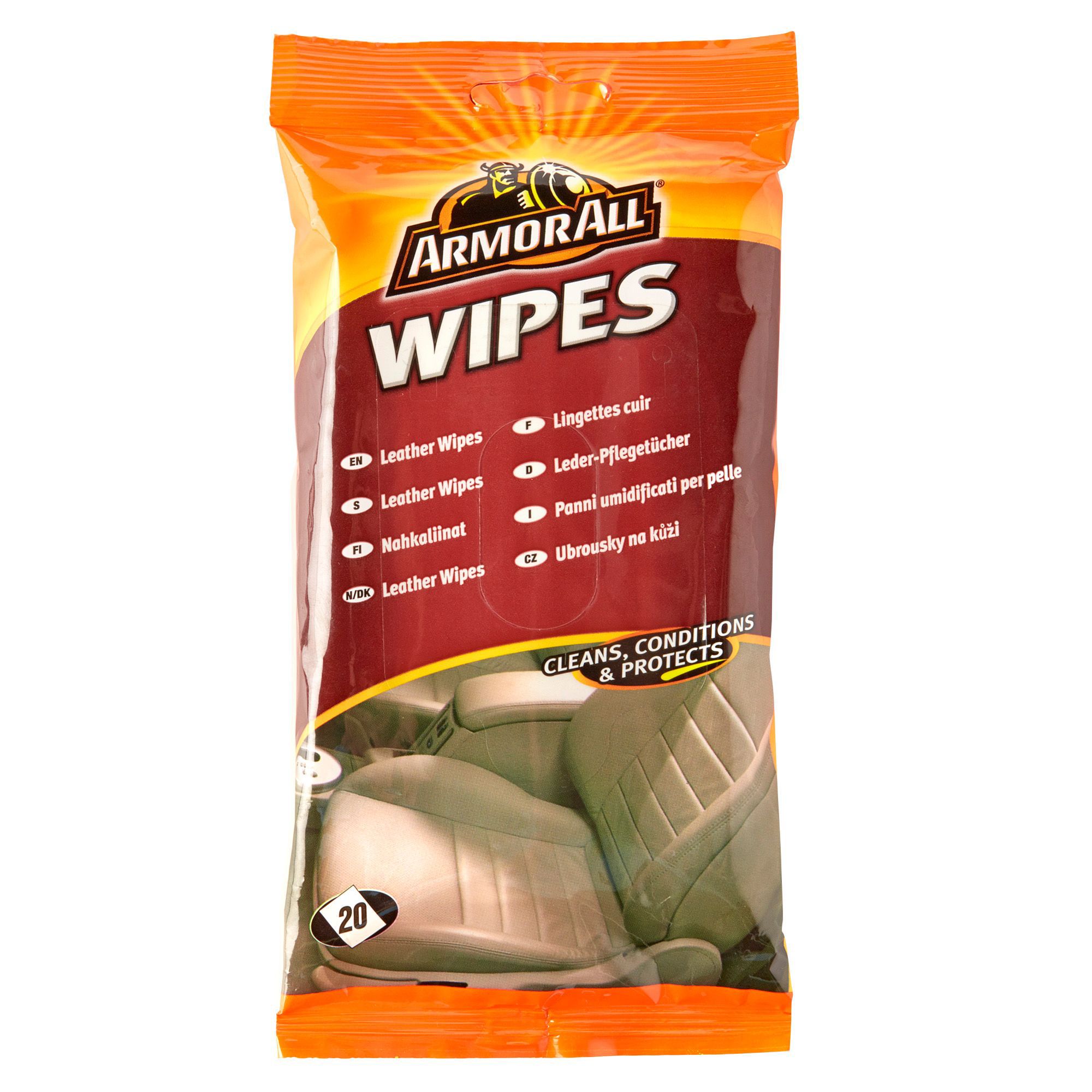 Armor All Unscented Leather wipes, Pack of 15 Departments DIY at B&Q